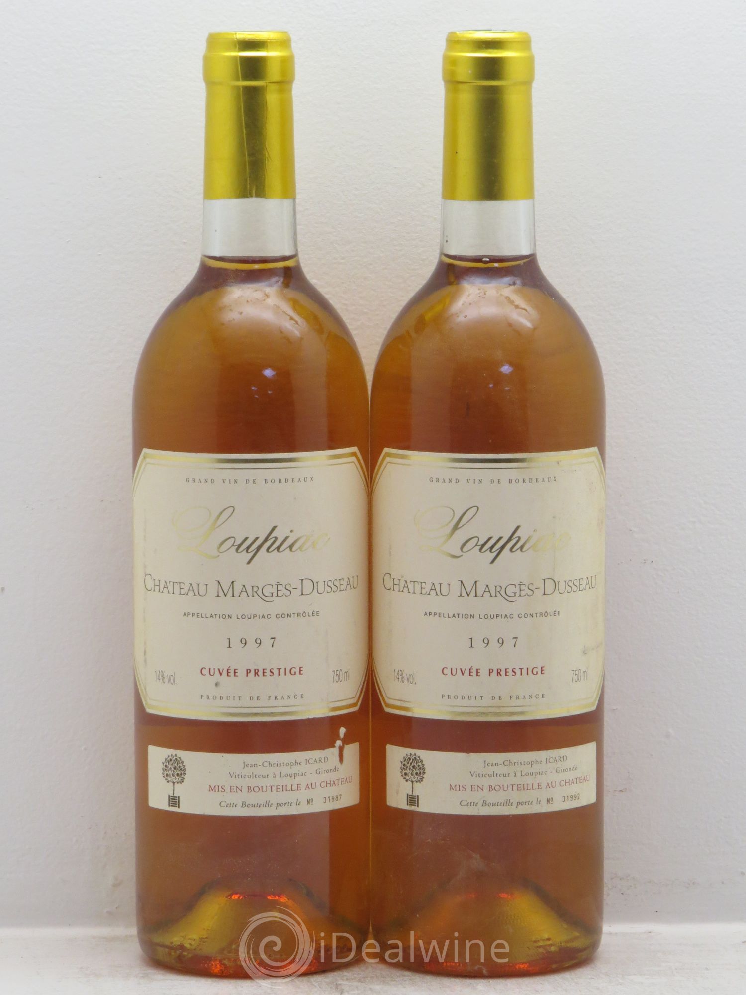 Loupiac Marges Dusseau Cuvée Prestige 1997 - Lotto di 2 bottiglie - 0