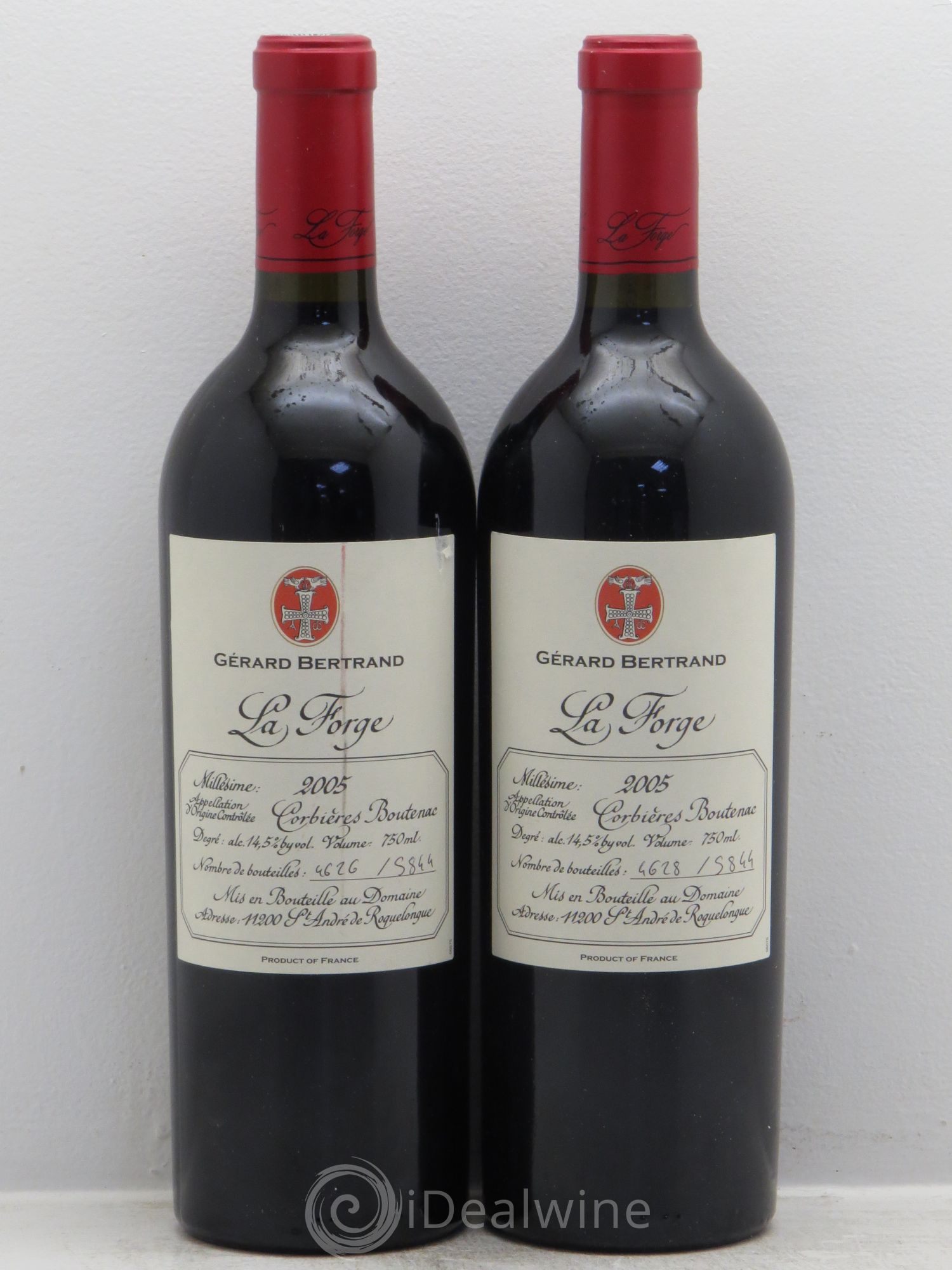 Corbières Boutenac La Forge - G.Bertrand 2005 - Posten von 2 Flaschen - 0
