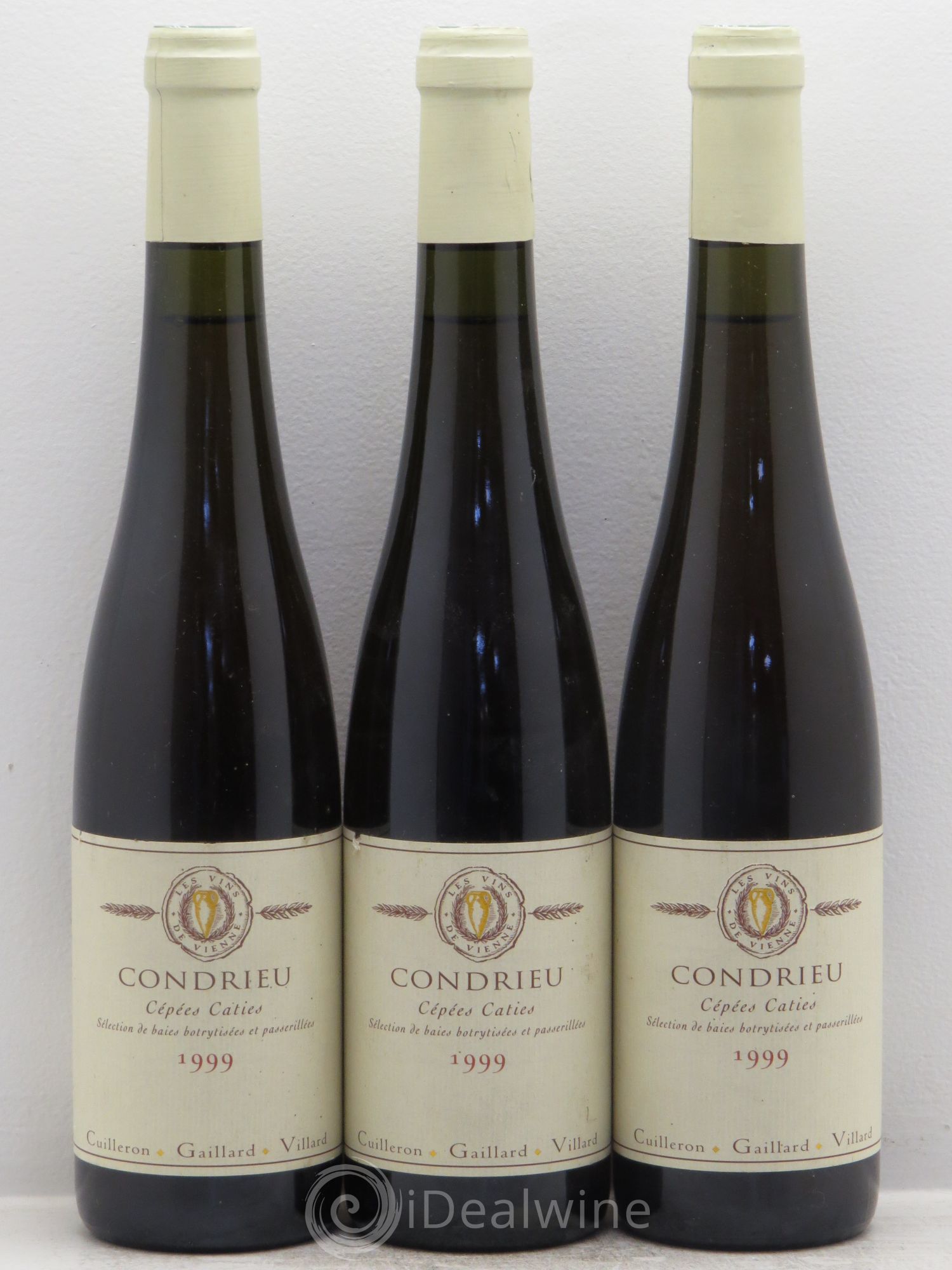 Condrieu Cépées Caties - Cuilleron Gaillard Villard (50cl) 1999 - Posten von 3 Flaschen - 0