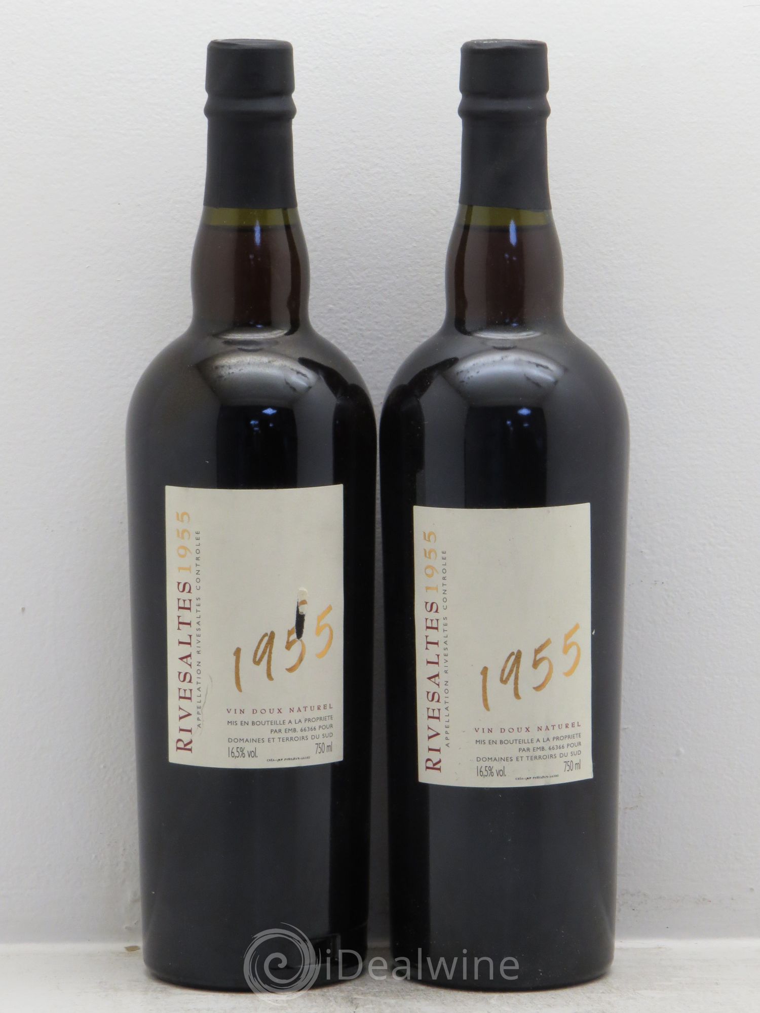 Rivesaltes Domaine des Terroirs du Sud 1955 - Posten von 2 Flaschen - 0