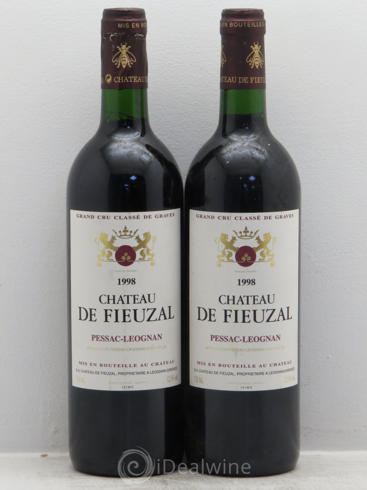 Château de Fieuzal Cru Classé de Graves 1998 - Lot de 2 bouteilles - 0