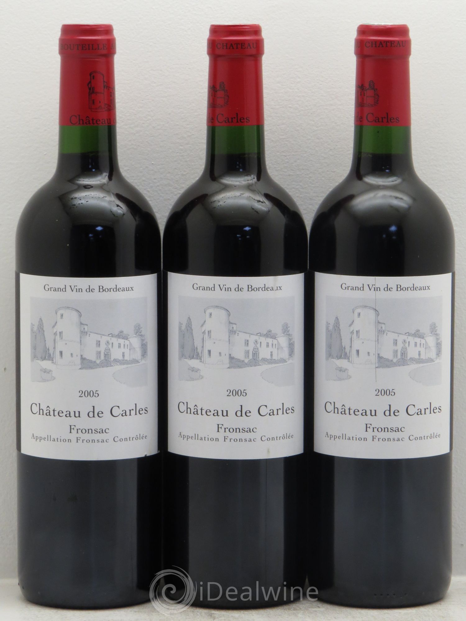 Château de Carles 2005 - Lot de 3 bouteilles - 0