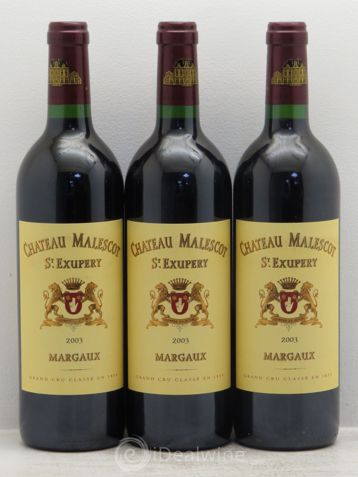 Château Malescot Saint-Exupéry 3ème Grand Cru Classé 2003 - Lot de 3 bouteilles - 0