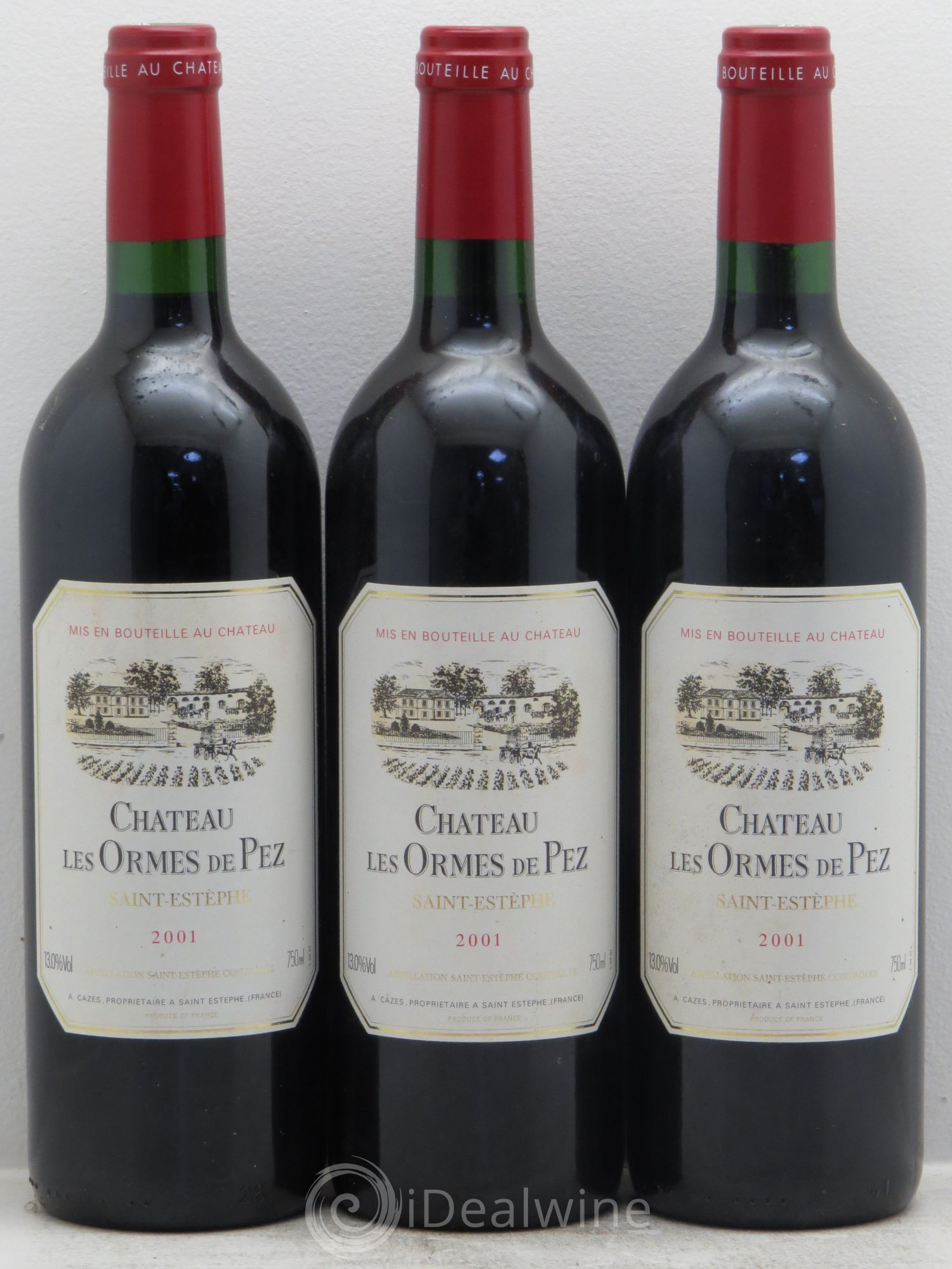 Château les Ormes de Pez 2001 - Lot de 3 bouteilles - 0