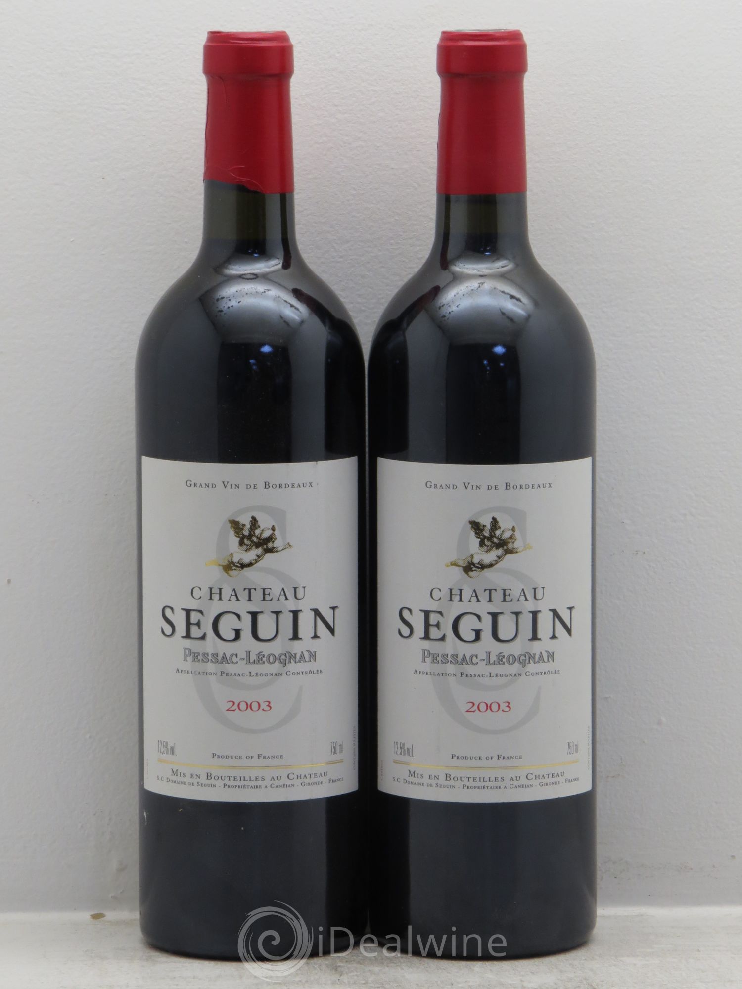 Pessac-Léognan Chateau Seguin 2003 - Posten von 2 Flaschen - 0