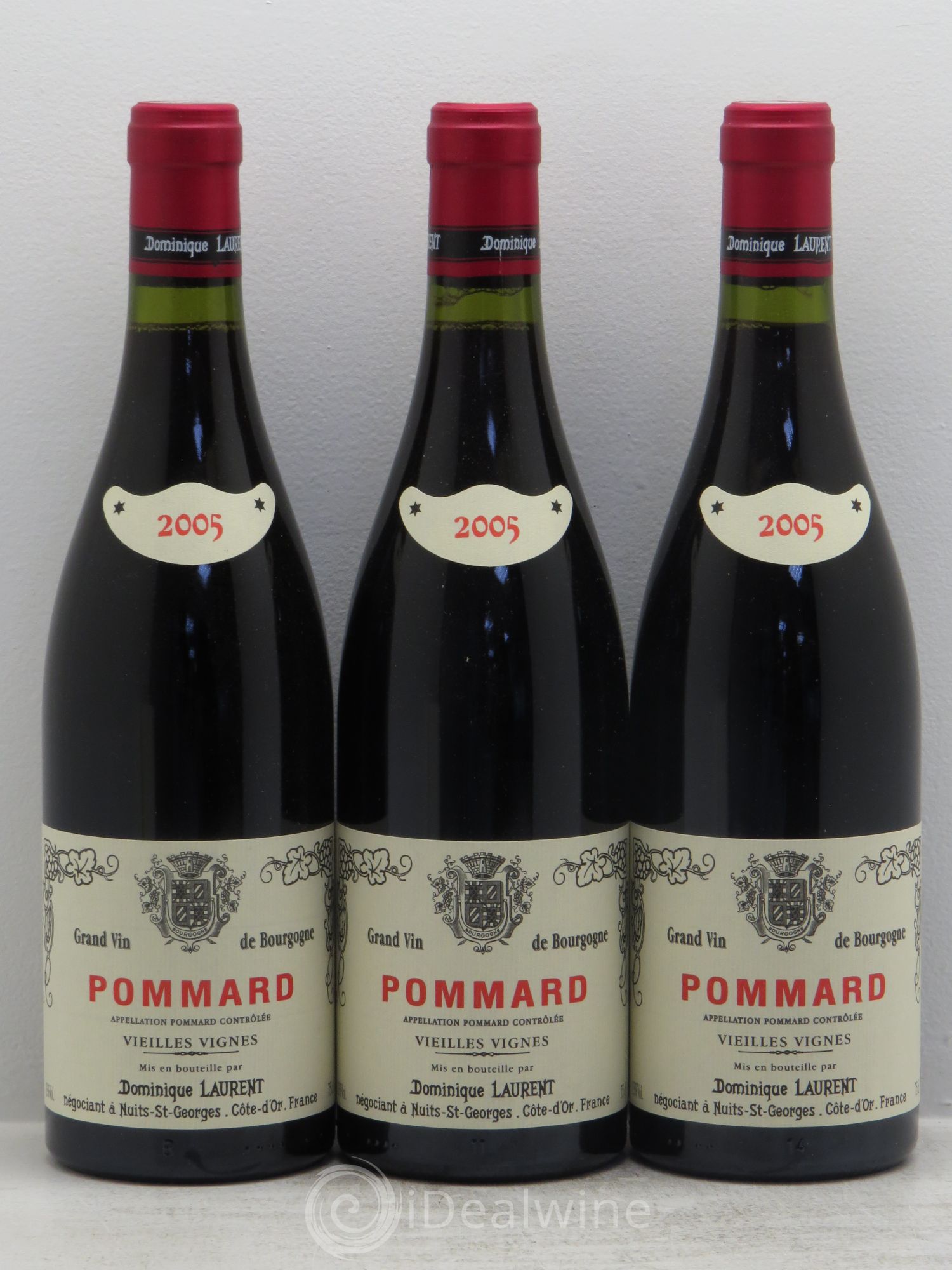 Pommard Vieilles vignes Dominique Laurent 2005 - Lot de 3 bouteilles - 0
