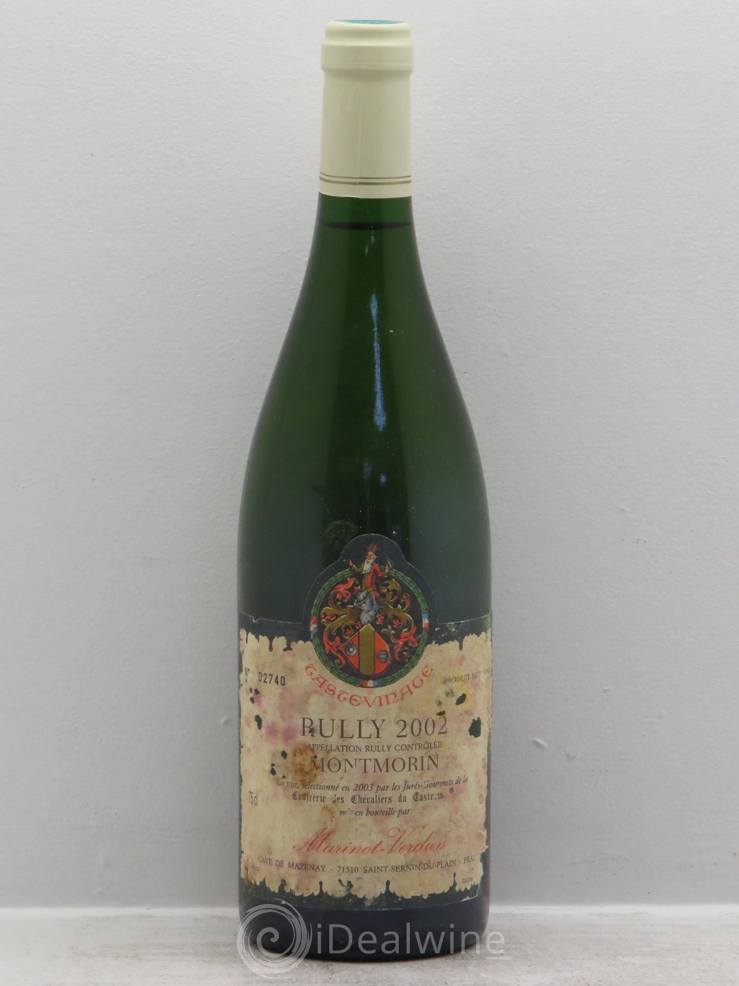 Rully Montmorin Marinot Verdun Tastevinage 2002 - Posten von 1 Flasche - 0