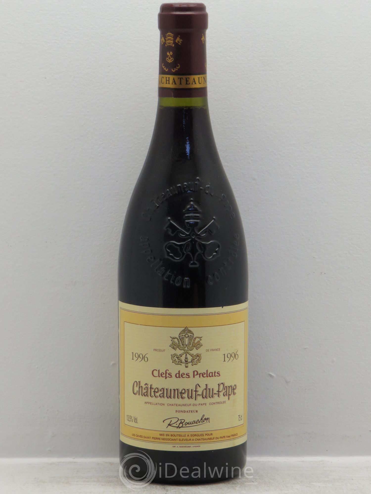 Châteauneuf-du-Pape Clefs des prélats 1996 - Posten von 1 Flasche - 0