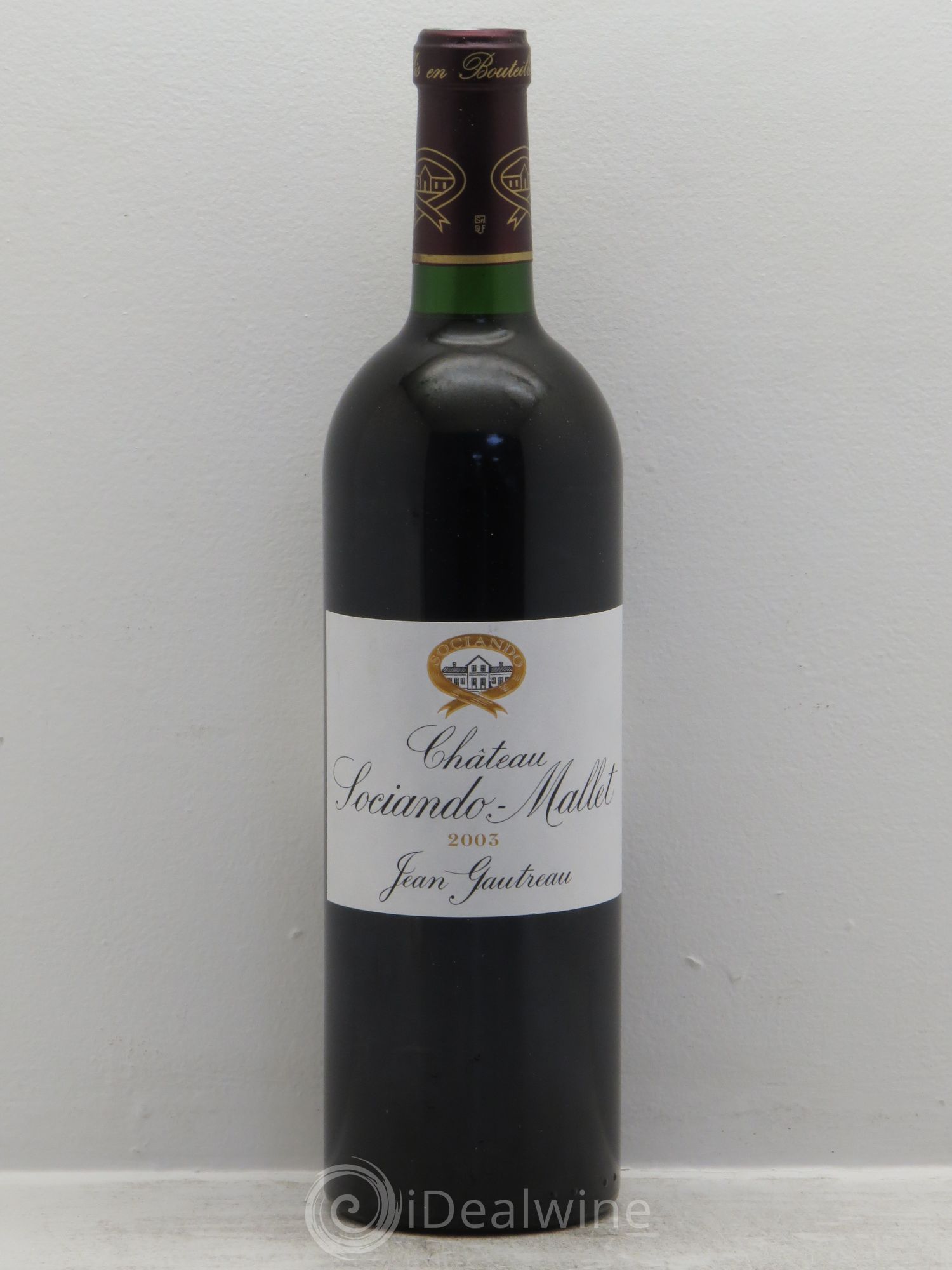 Château Sociando Mallet 2003 - Lot de 6 bouteilles - 0