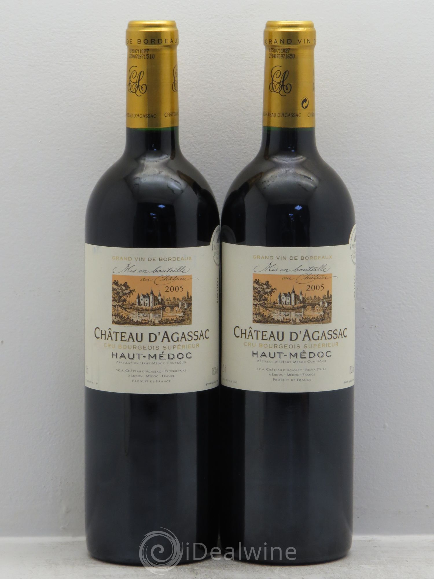 Château d' Agassac Cru Bourgeois 2005 - Lot de 2 bouteilles - 0