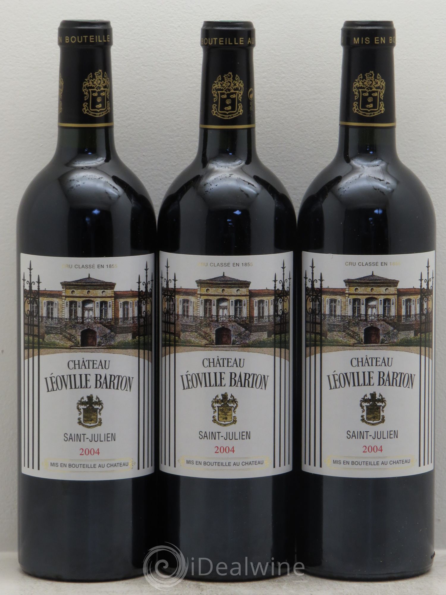 Château Léoville Barton 2ème Grand Cru Classé 2004 - Lot de 3 bouteilles - 0