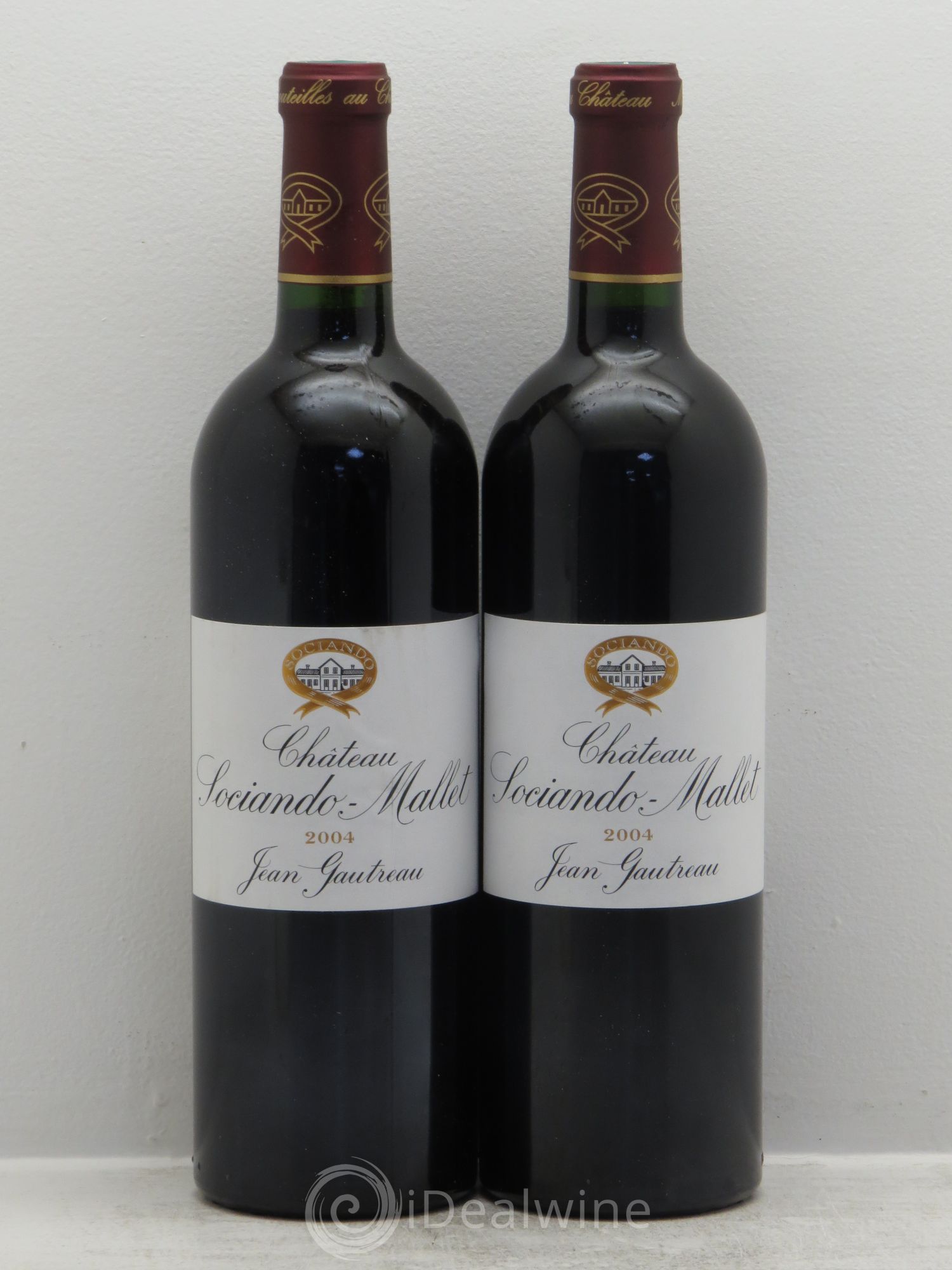 Château Sociando Mallet 2004 - Lot de 2 bouteilles - 0