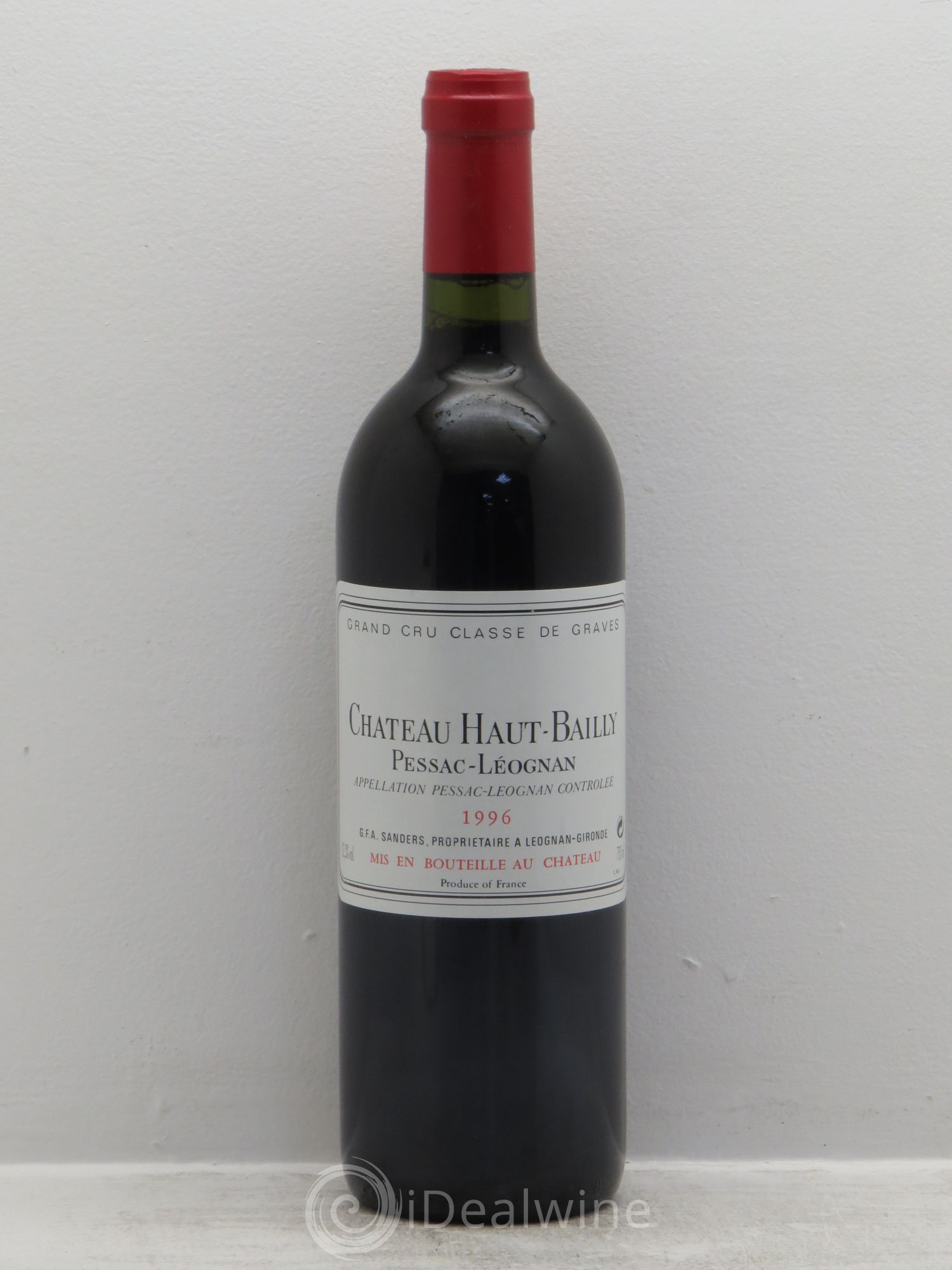 Château Haut-Bailly Cru Classé de Graves 1996 - Lot de 1 bouteille - 0