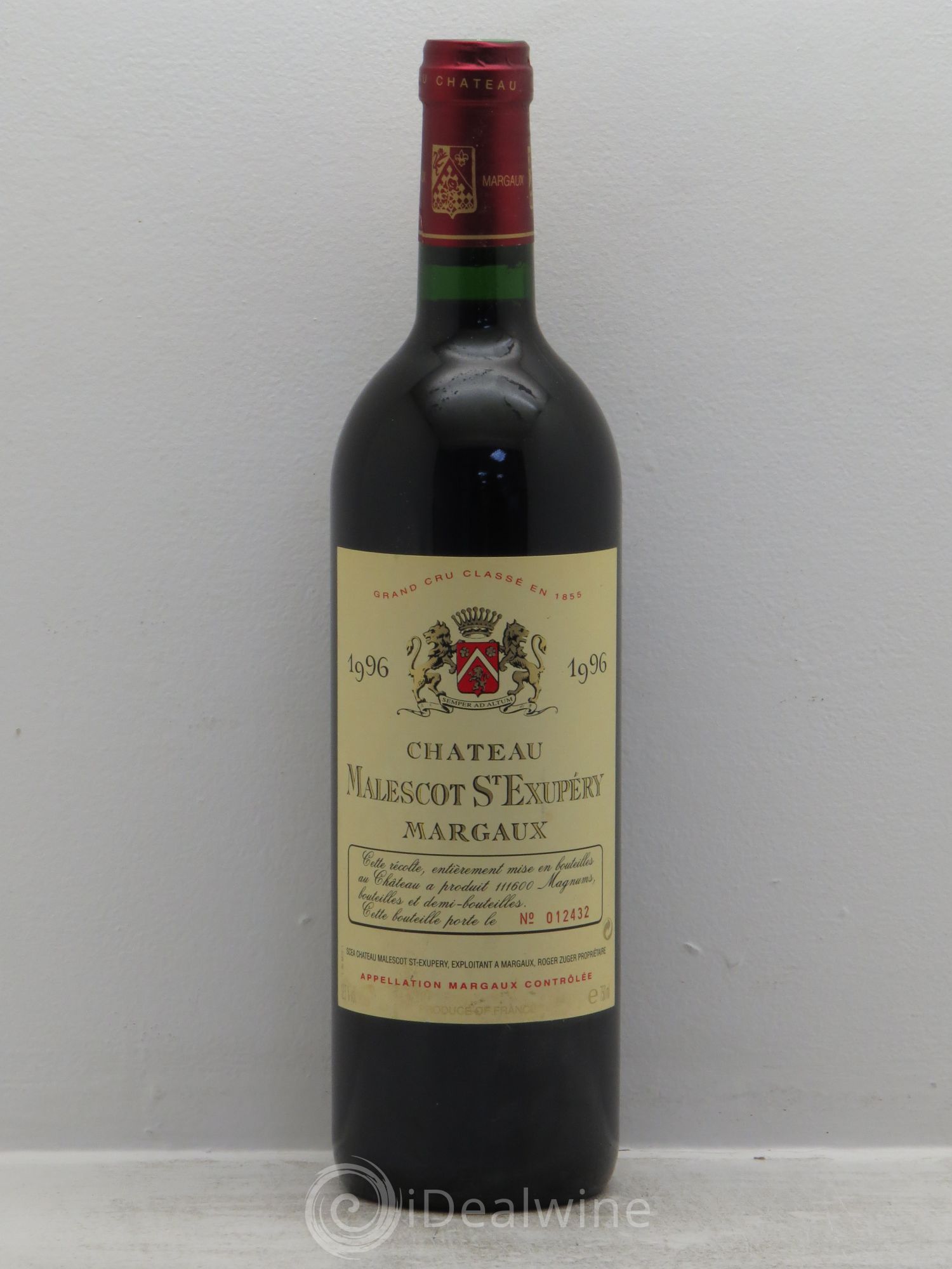 Château Malescot Saint-Exupéry 3ème Grand Cru Classé 1996 - Lot de 6 bouteilles - 0