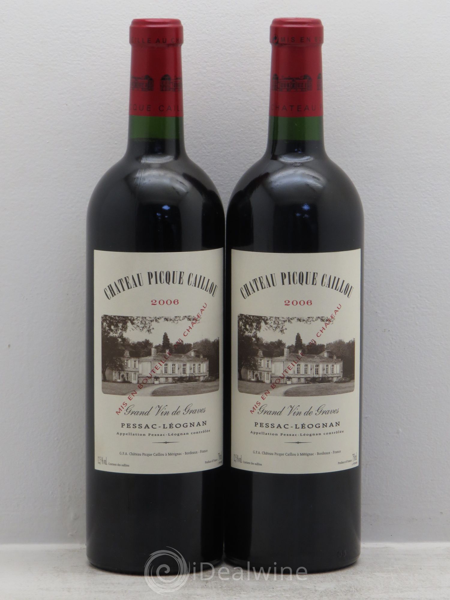 Château Picque Caillou 2006 - Lot de 2 bouteilles - 0