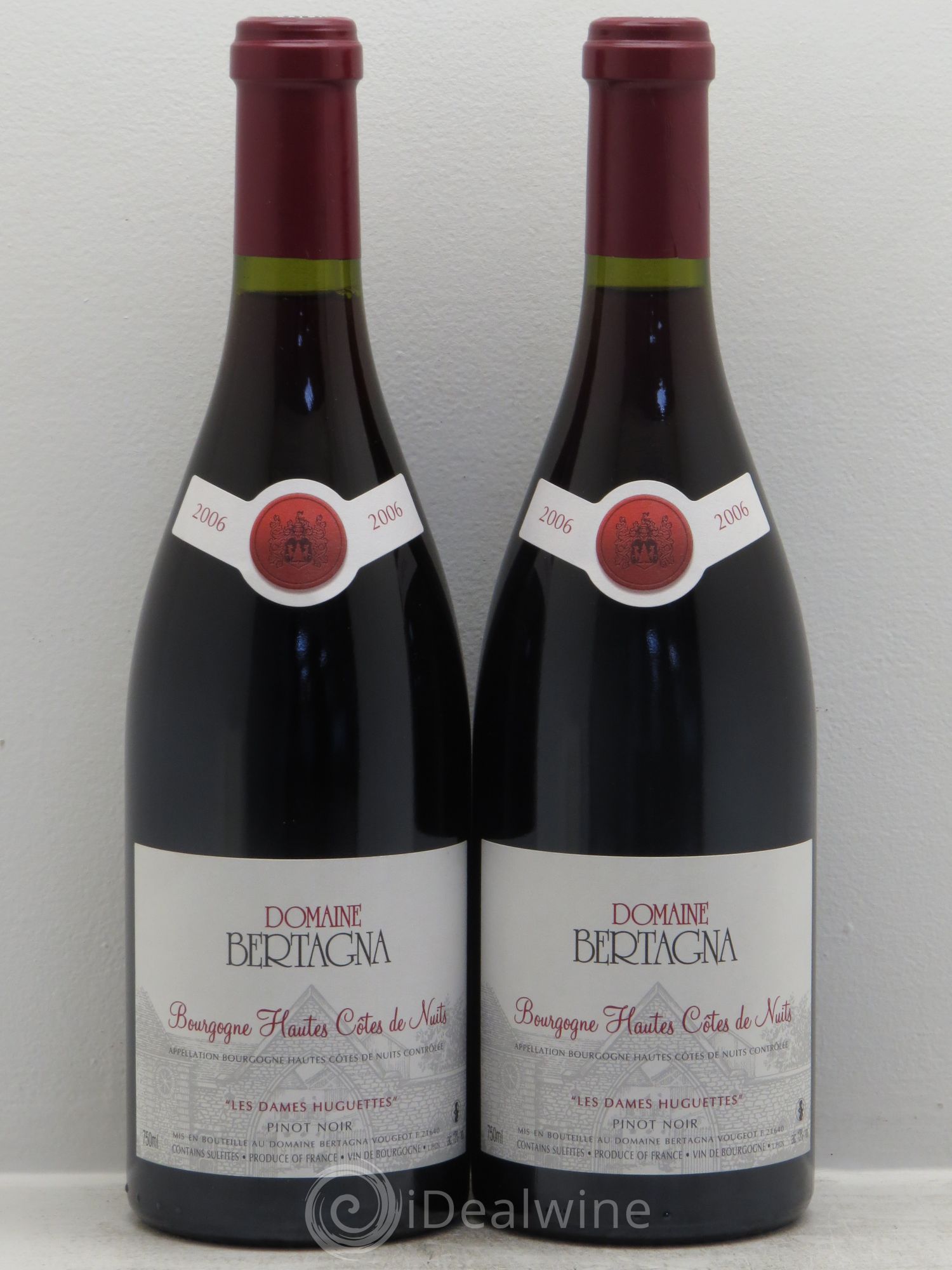 Hautes-Côtes de Nuits Les Dames Huguettes Bertagna 2006 - Lot de 2 bouteilles - 0