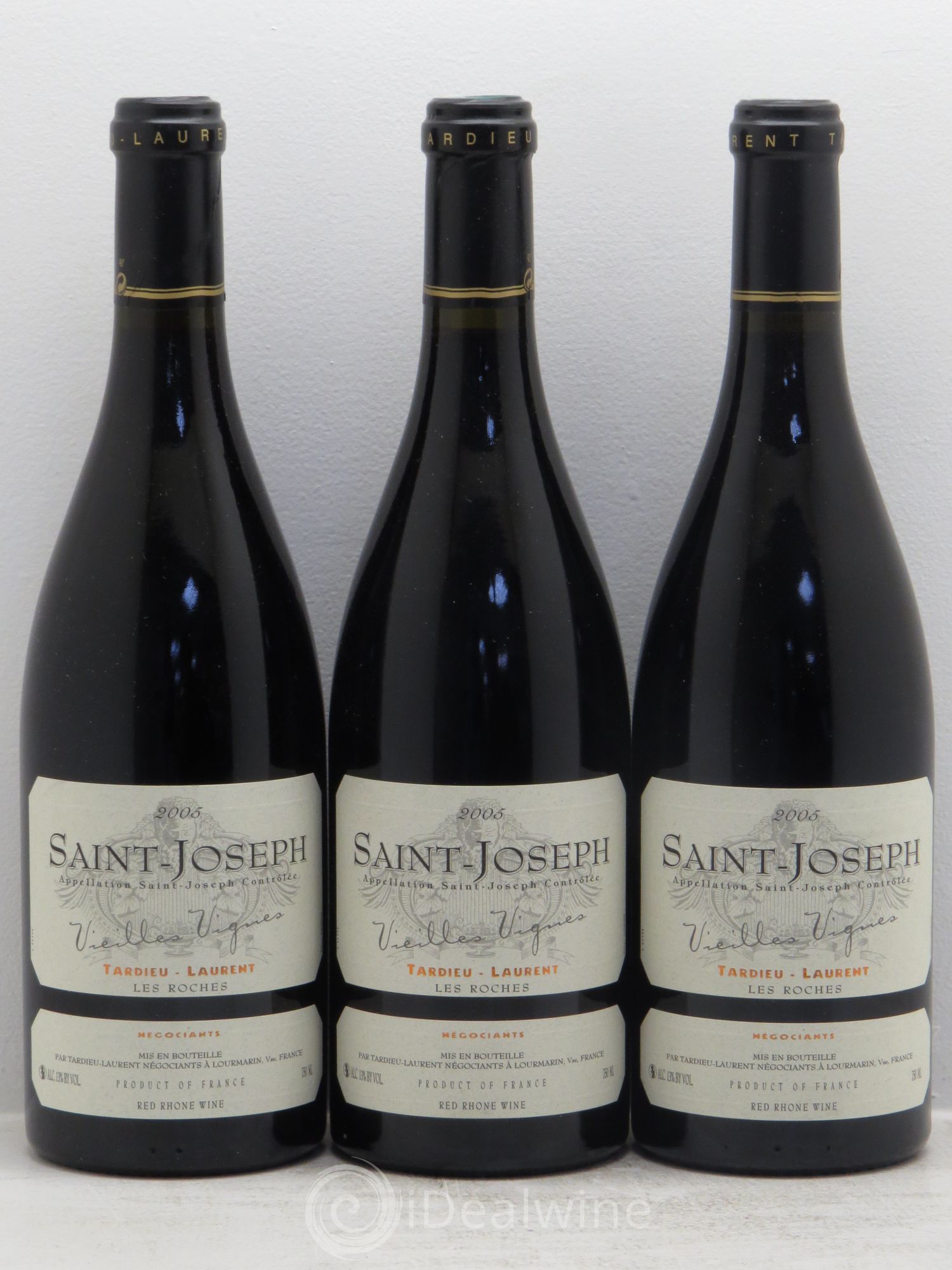 Saint-Joseph Vieilles vignes Maison Tardieu-Laurent Les Roches 2005 - Lot de 3 bouteilles - 0