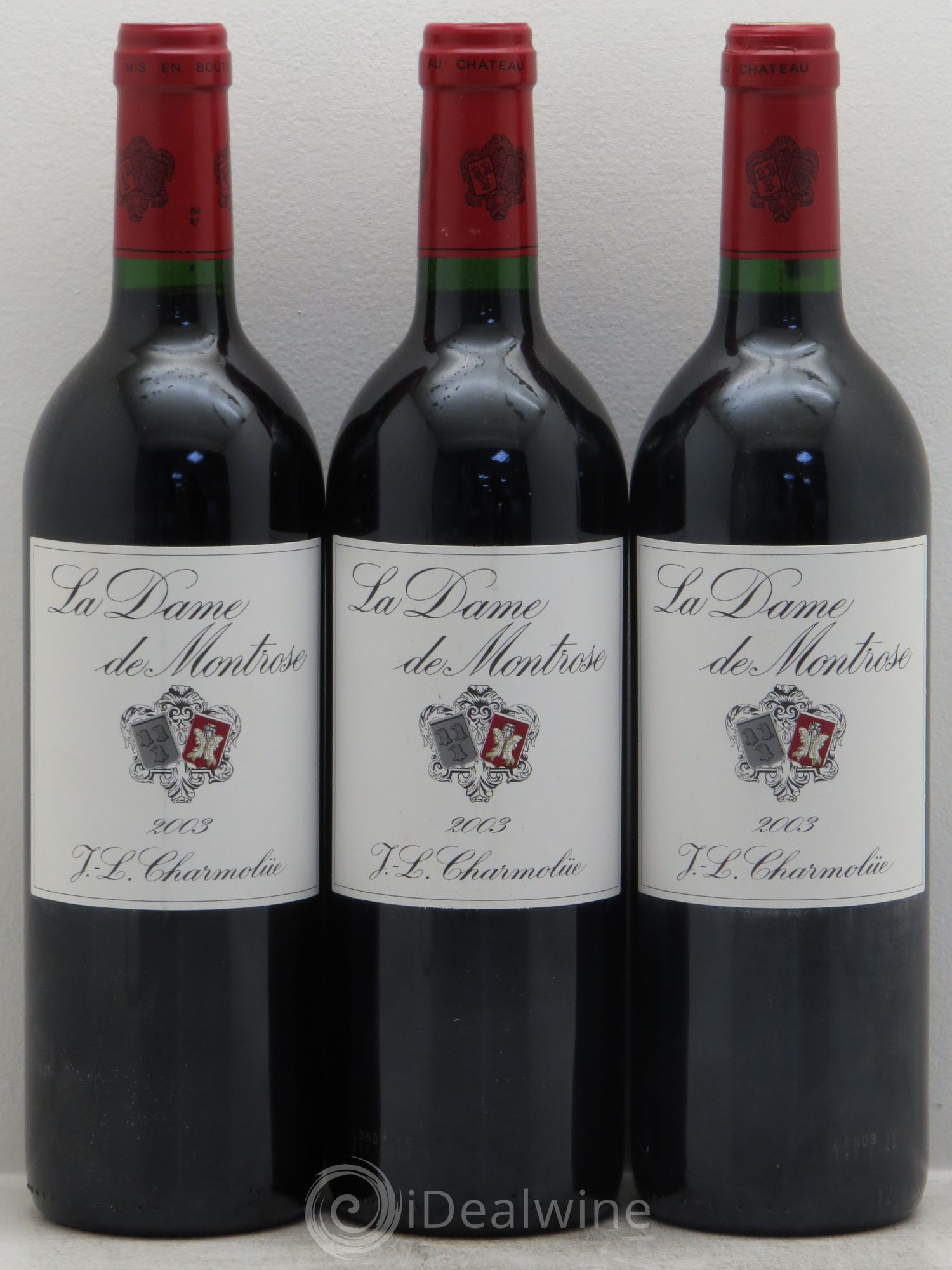 La Dame de Montrose Second Vin 2003 - Lot de 3 bouteilles - 0