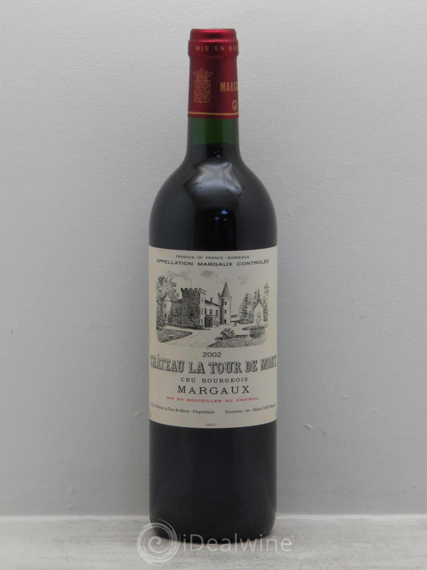 Château la Tour de Mons Cru Bourgeois 2002 - Lot de 1 bouteille - 0