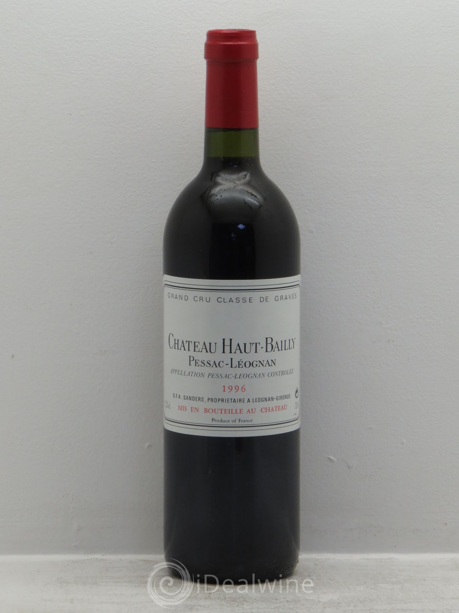 Château Haut-Bailly Cru Classé de Graves 1996 - Lot de 6 bouteilles - 0