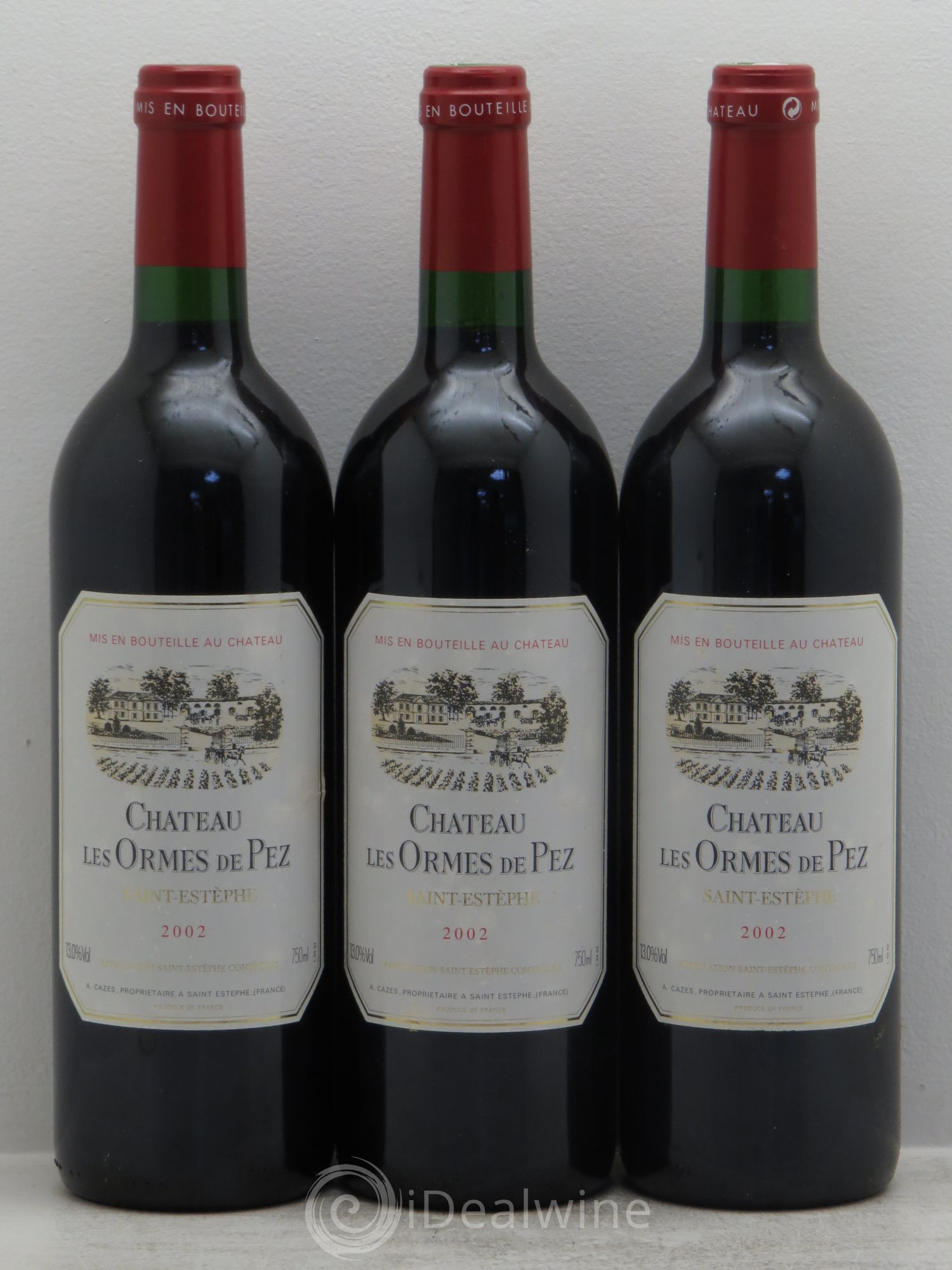Château les Ormes de Pez 2002 - Lot de 3 bouteilles - 0