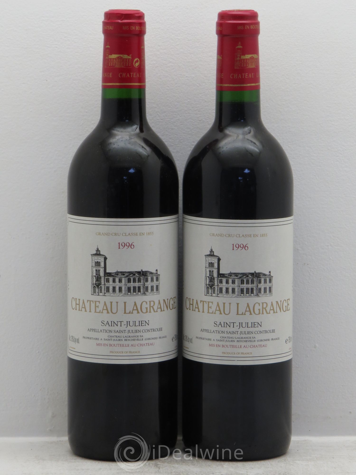 Château Lagrange 3ème Grand Cru Classé 1996 - Lot de 2 bouteilles - 0