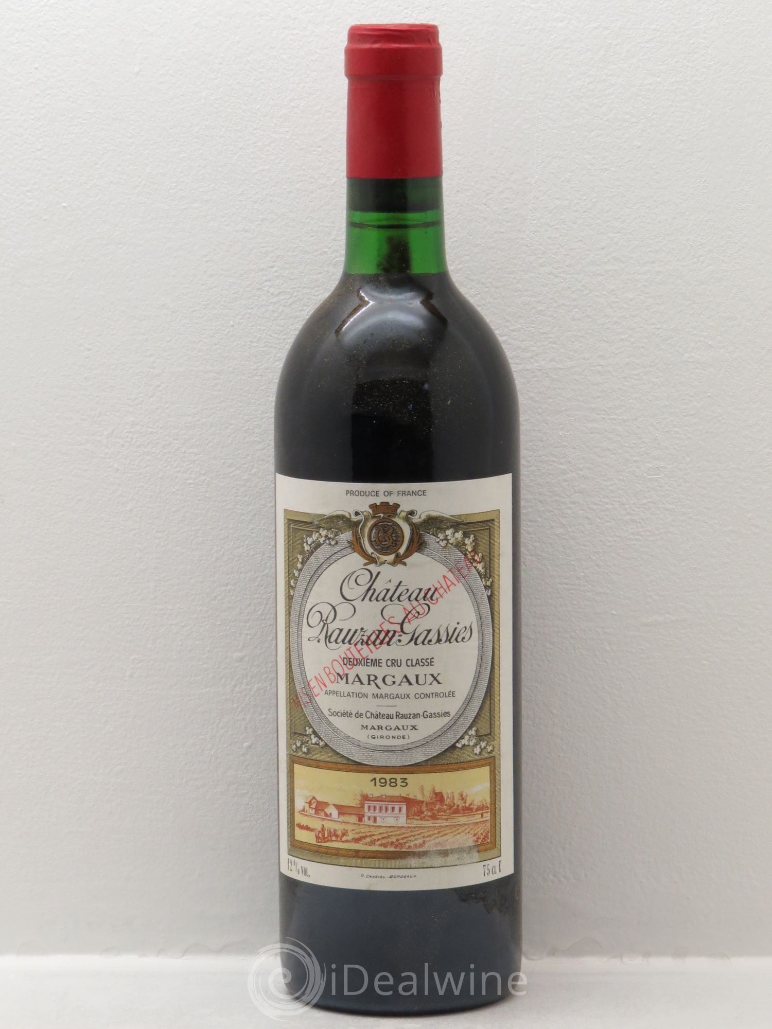 Château Rauzan-Gassies 2ème Grand Cru Classé 1983 - Lot de 6 bouteilles - 0