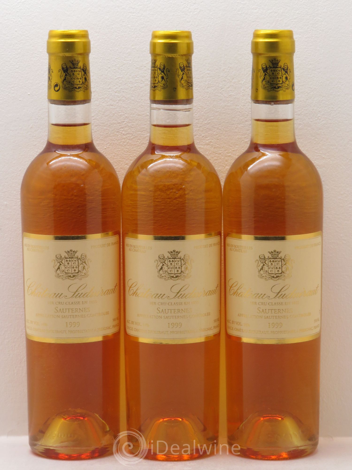 Château Suduiraut 1er Grand Cru Classé (50cl) 1999 - Lotto di 3 bottiglie - 0