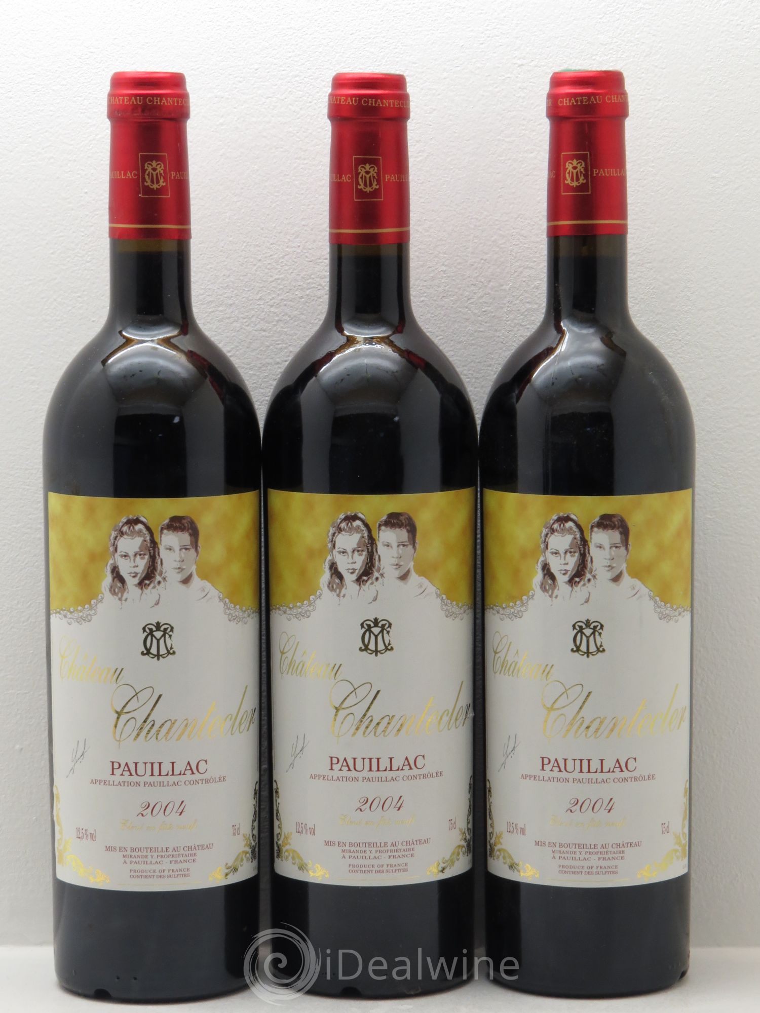 Pauillac Château Chantecler 2004 - Lot de 3 bouteilles - 0