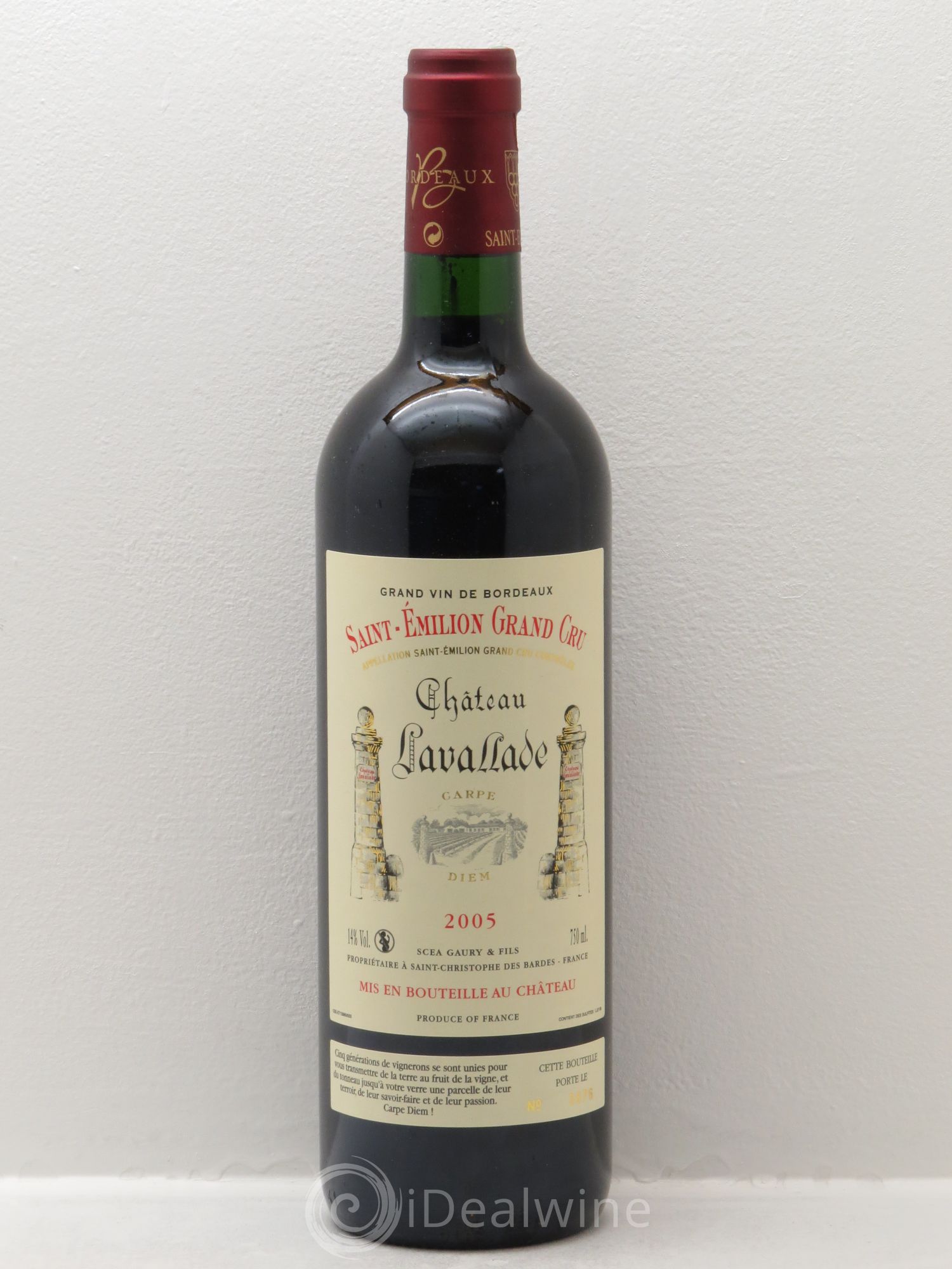 Château Lavallade 2005 - Lot de 6 bouteilles - 0