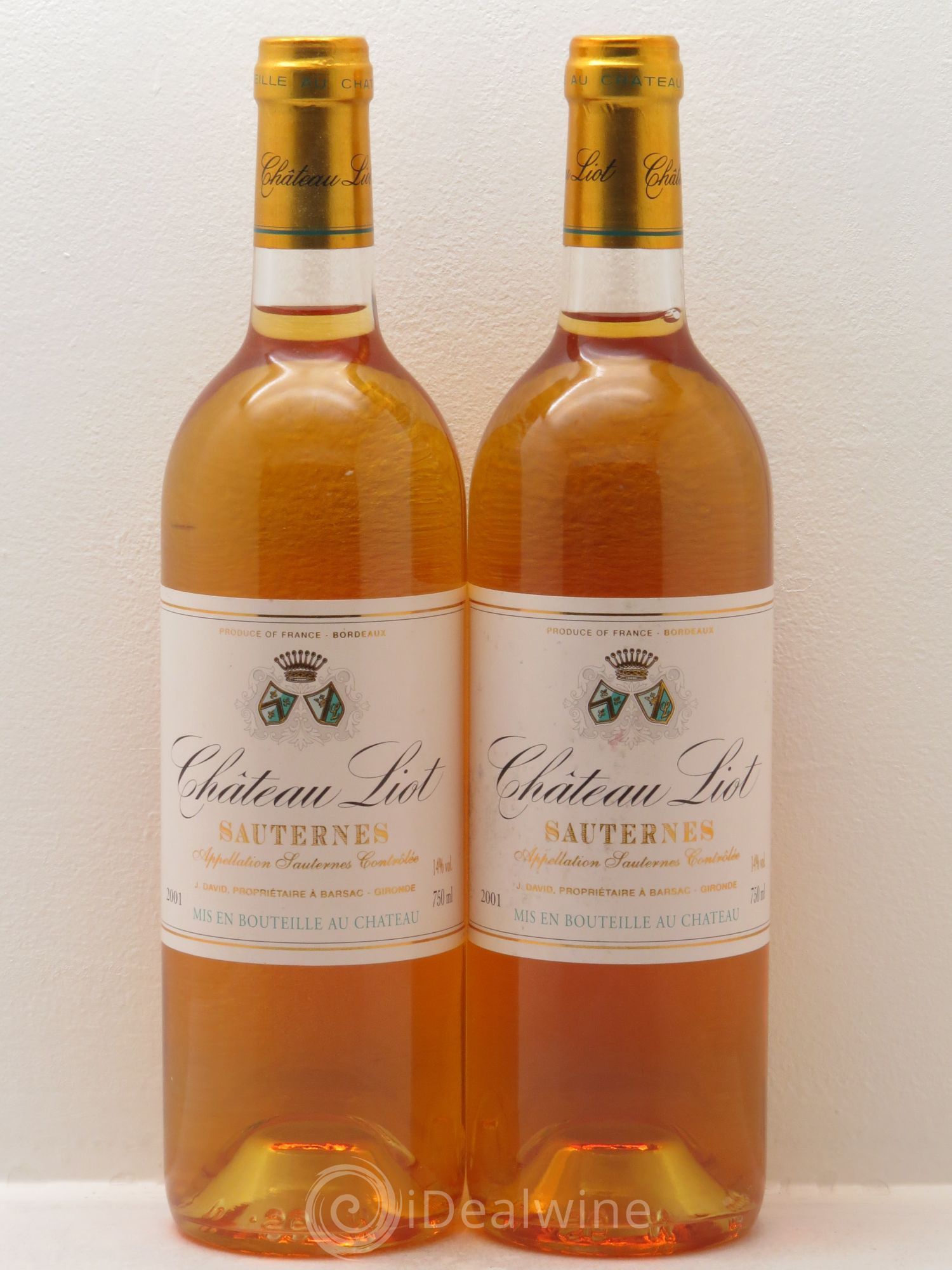 Château Liot 2001 - Lotto di 2 bottiglie - 0