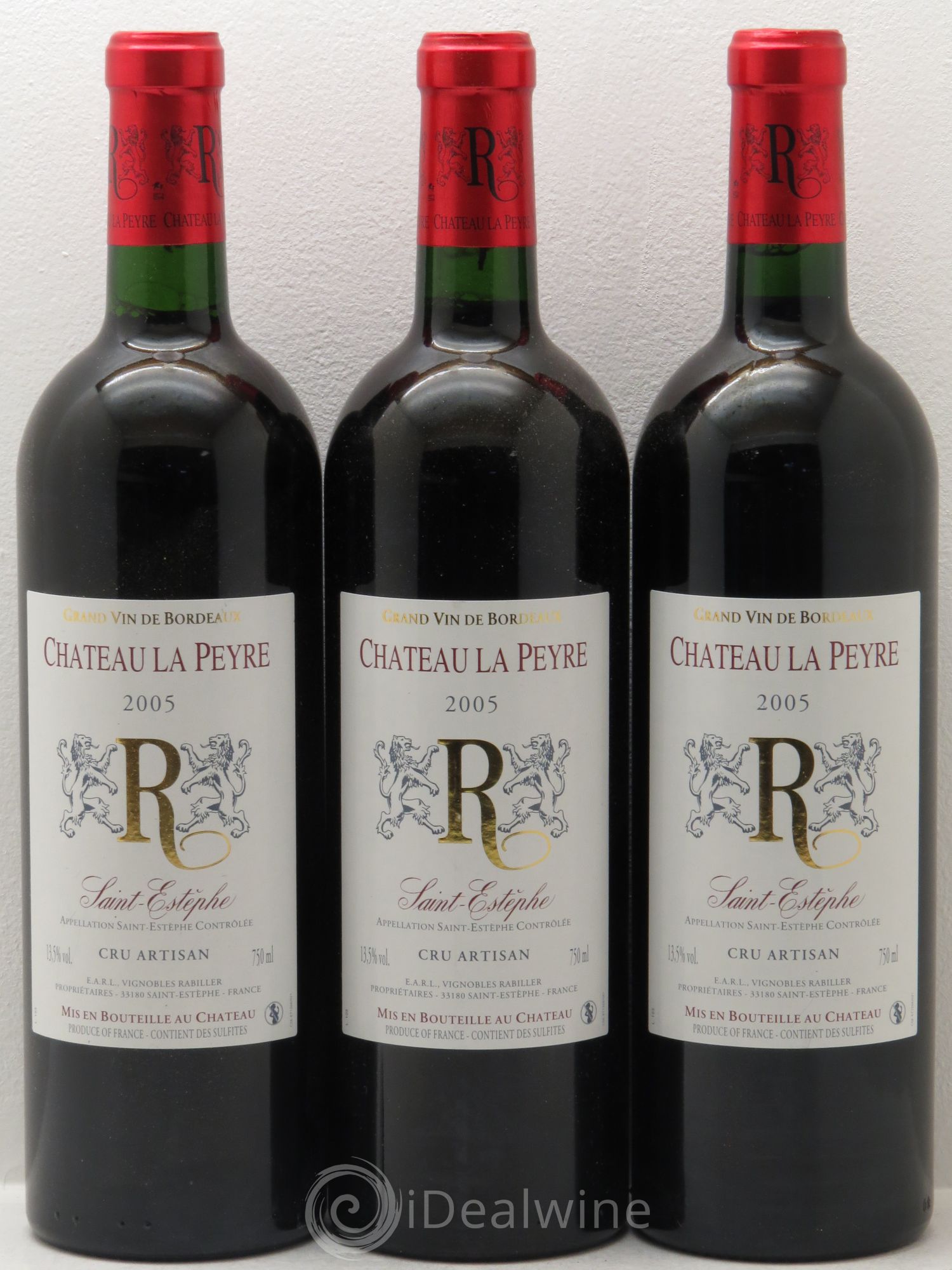 Bordeaux Château La Peyre 2005 - Posten von 3 Flaschen - 0