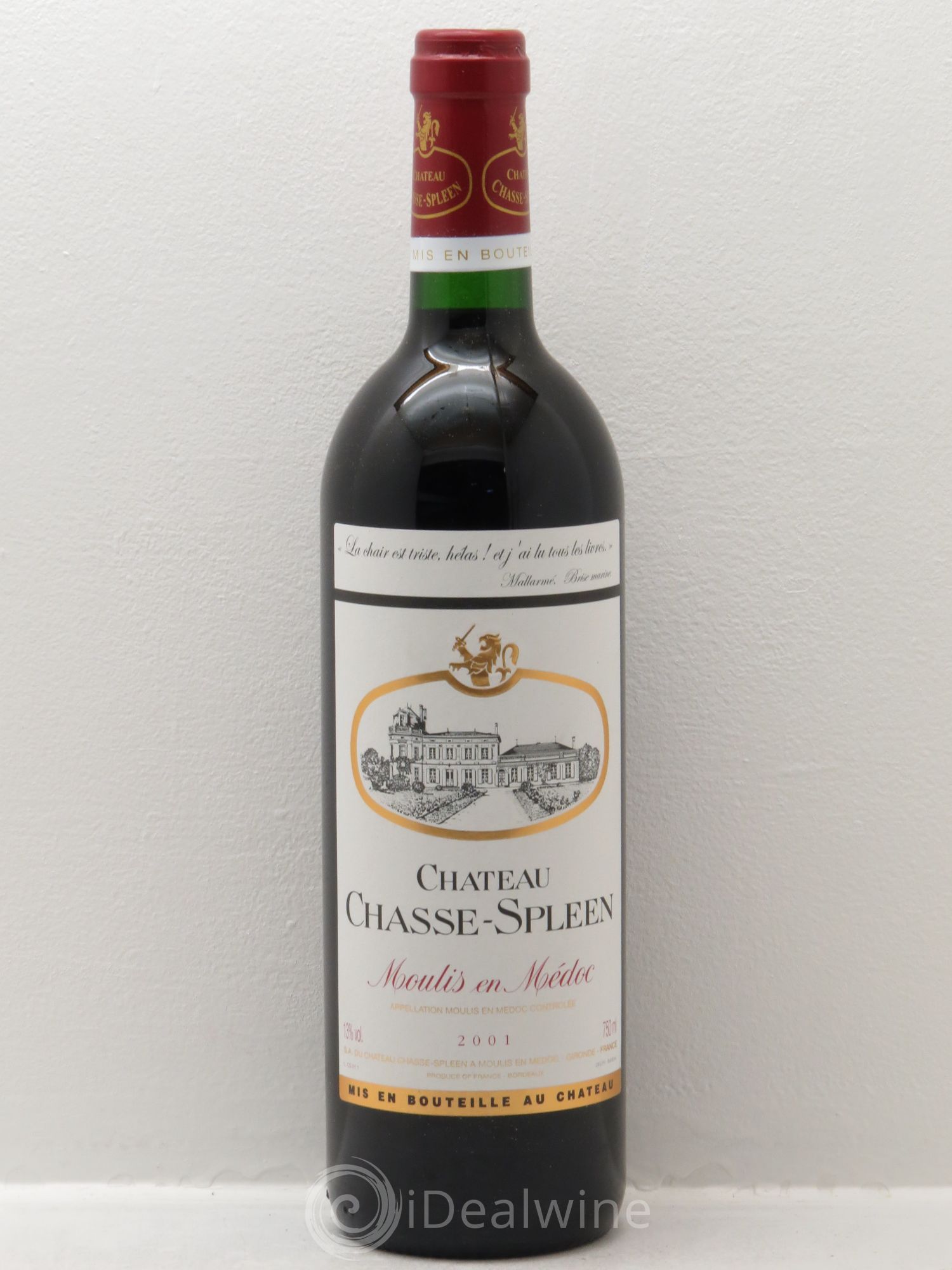 Château Chasse Spleen 2001 - Lot de 1 bouteille - 0