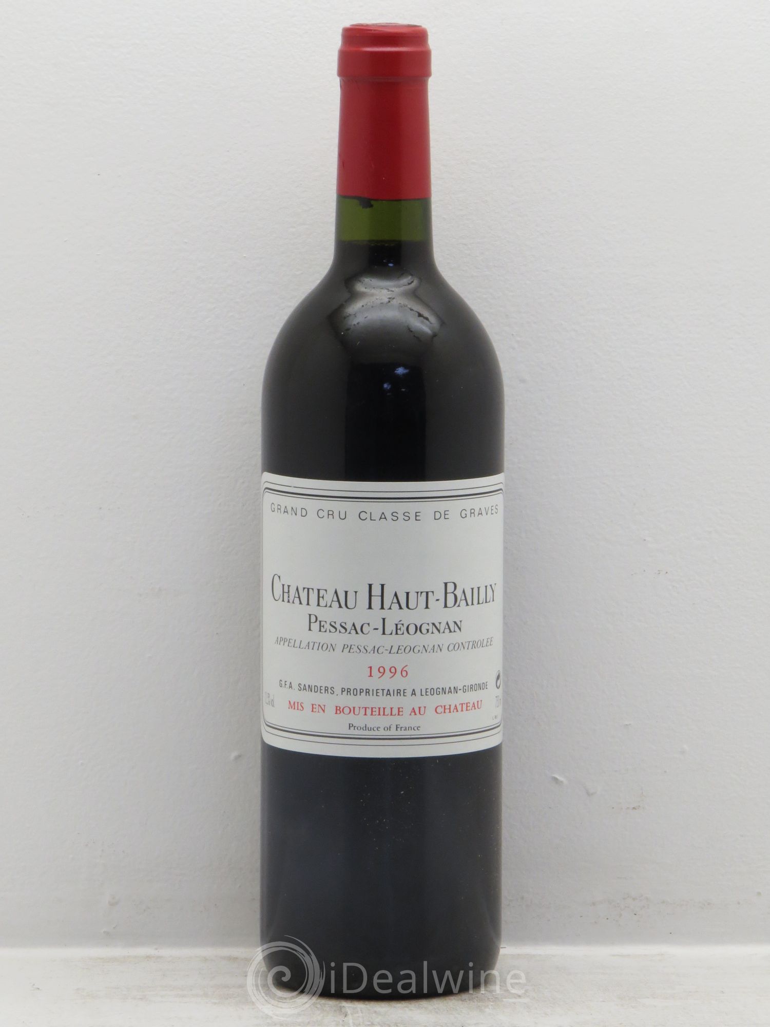 Château Haut-Bailly Cru Classé de Graves 1996 - Lot de 12 bouteilles - 0