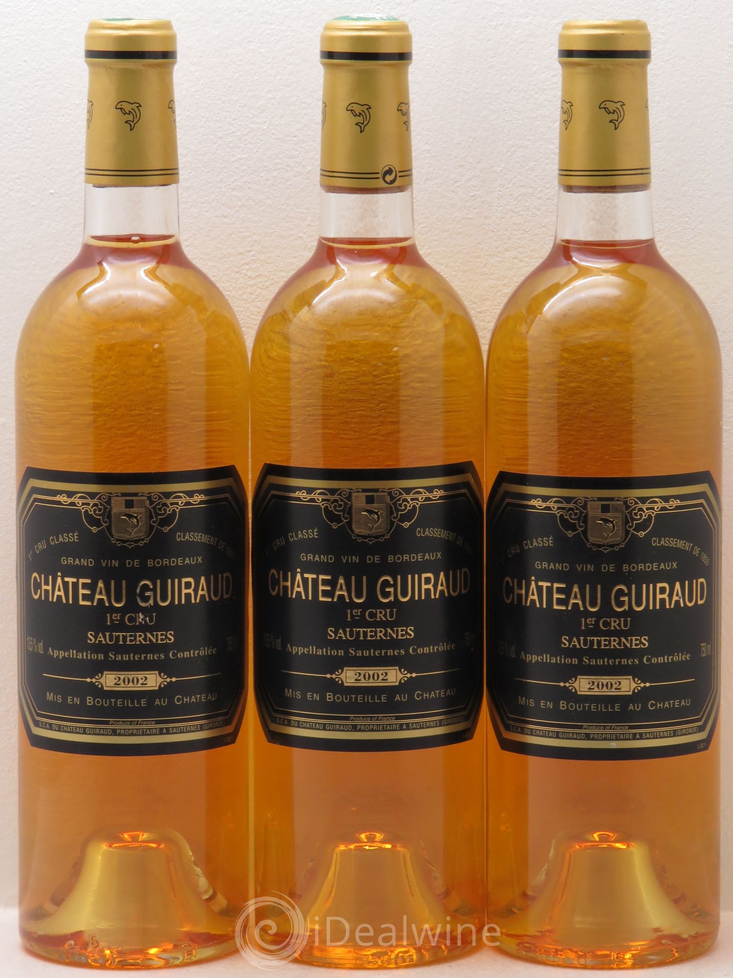 Château Guiraud 1er Grand Cru Classé 2002 - Lotto di 3 bottiglie - 0