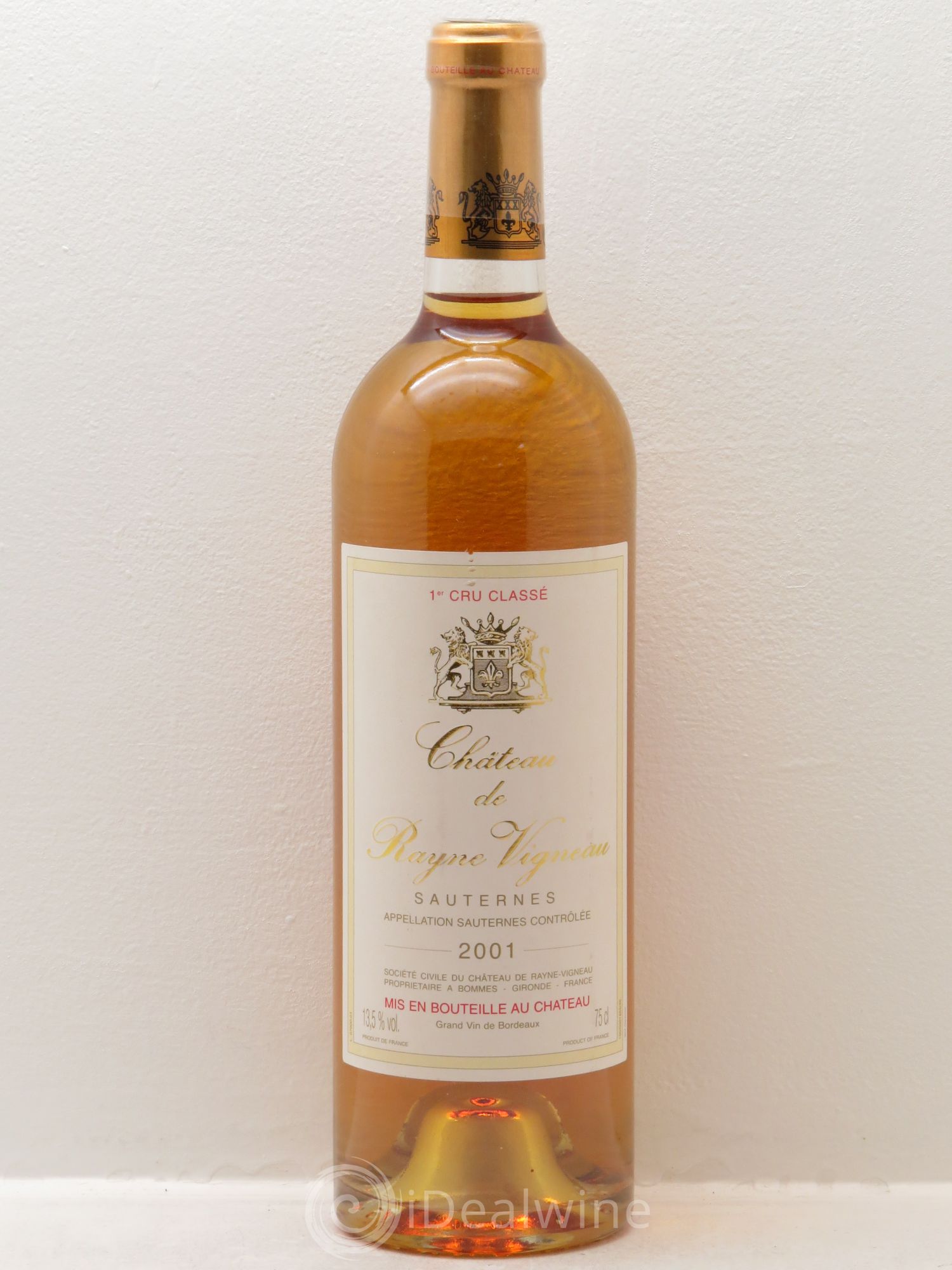 Château de Rayne Vigneau 1er Grand Cru Classé 2001 - Lotto di 6 bottiglie - 0