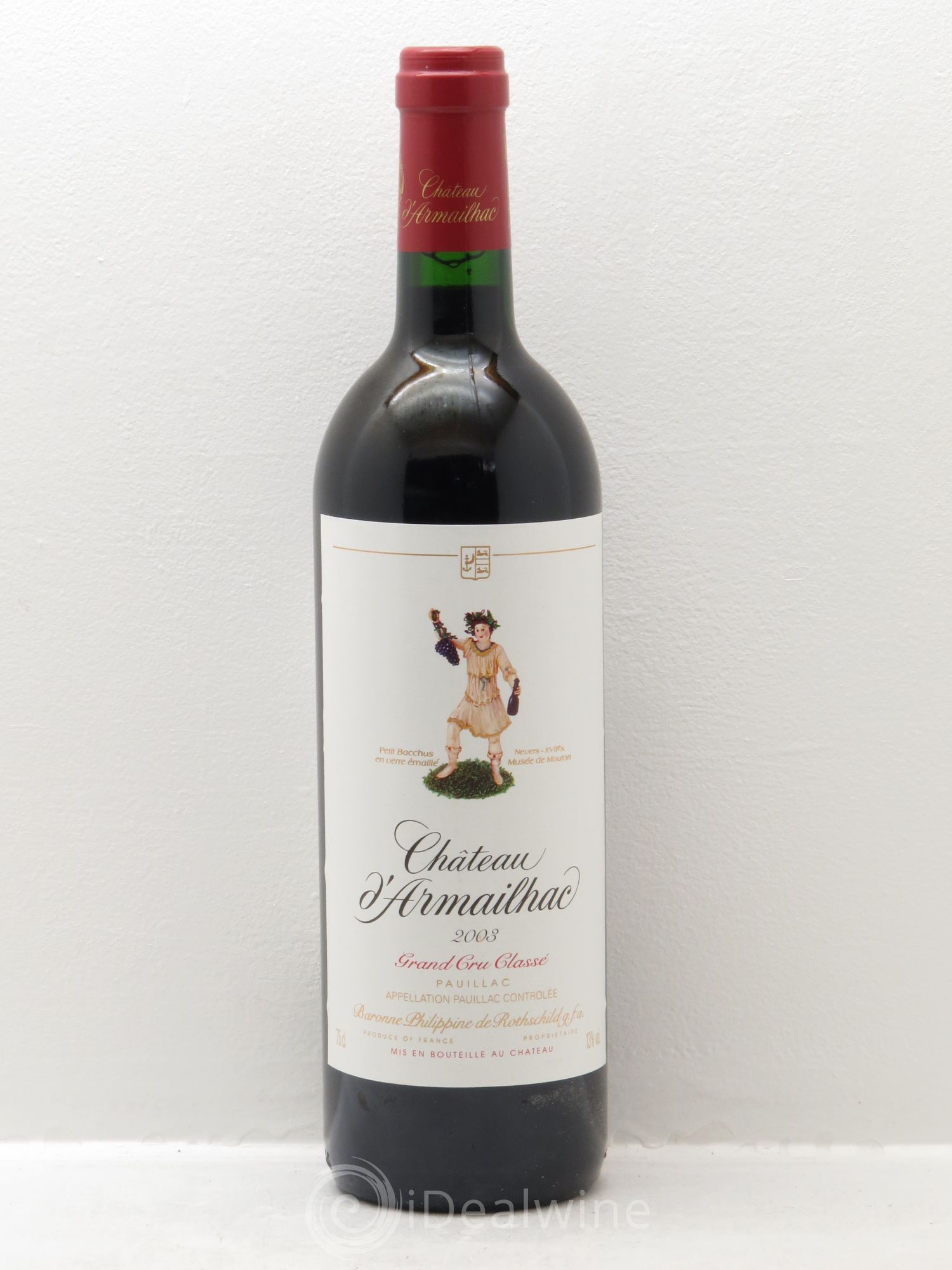 Château d' Armailhac - Mouton Baron(ne) Philippe 5ème Grand Cru Classé 2003 - Lot de 6 bouteilles - 0