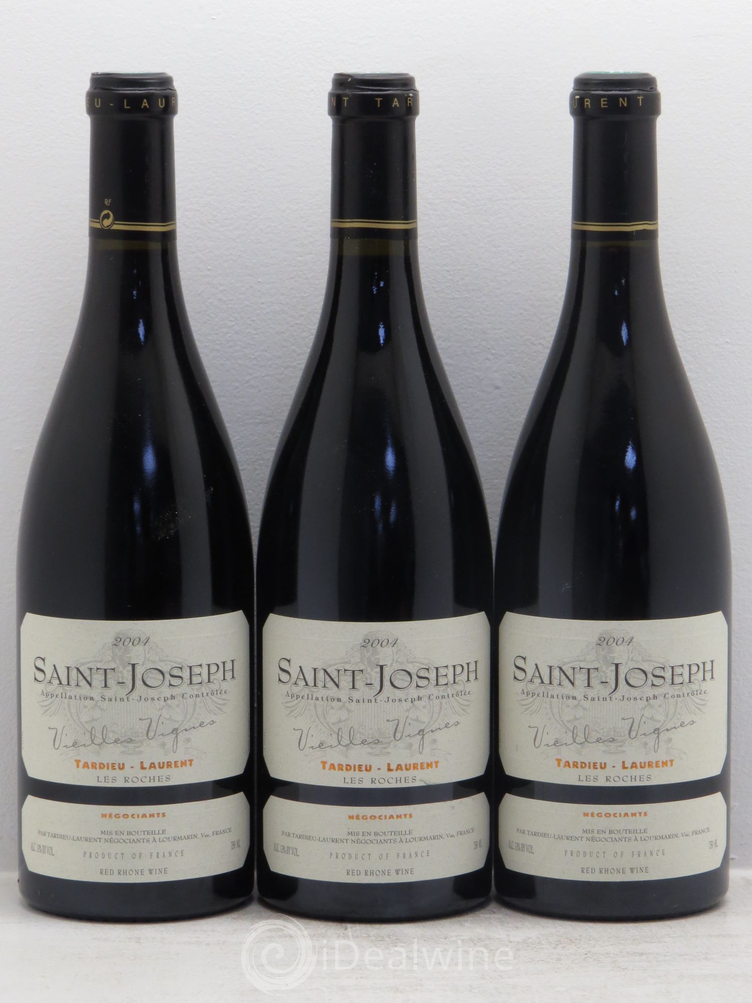 Saint-Joseph Vieilles vignes Maison Tardieu-Laurent Les Roches 2004 - Lot de 3 bouteilles - 0