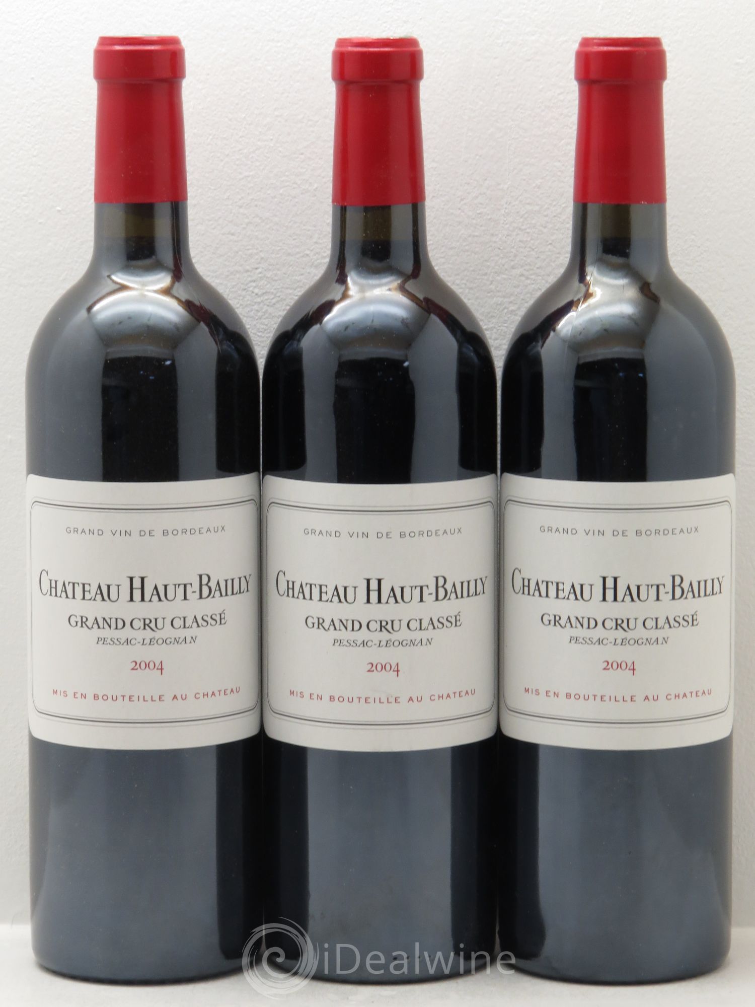 Château Haut-Bailly Cru Classé de Graves 2004 - Lot de 3 bouteilles - 0