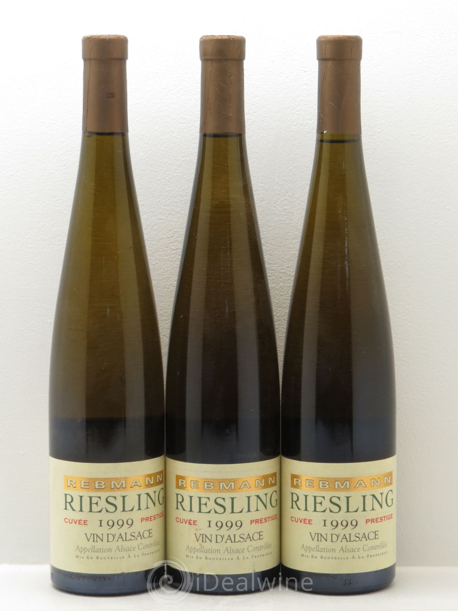 Riesling Cuvée Prestige Domaine Rebmann 1999 - Posten von 3 Flaschen - 0