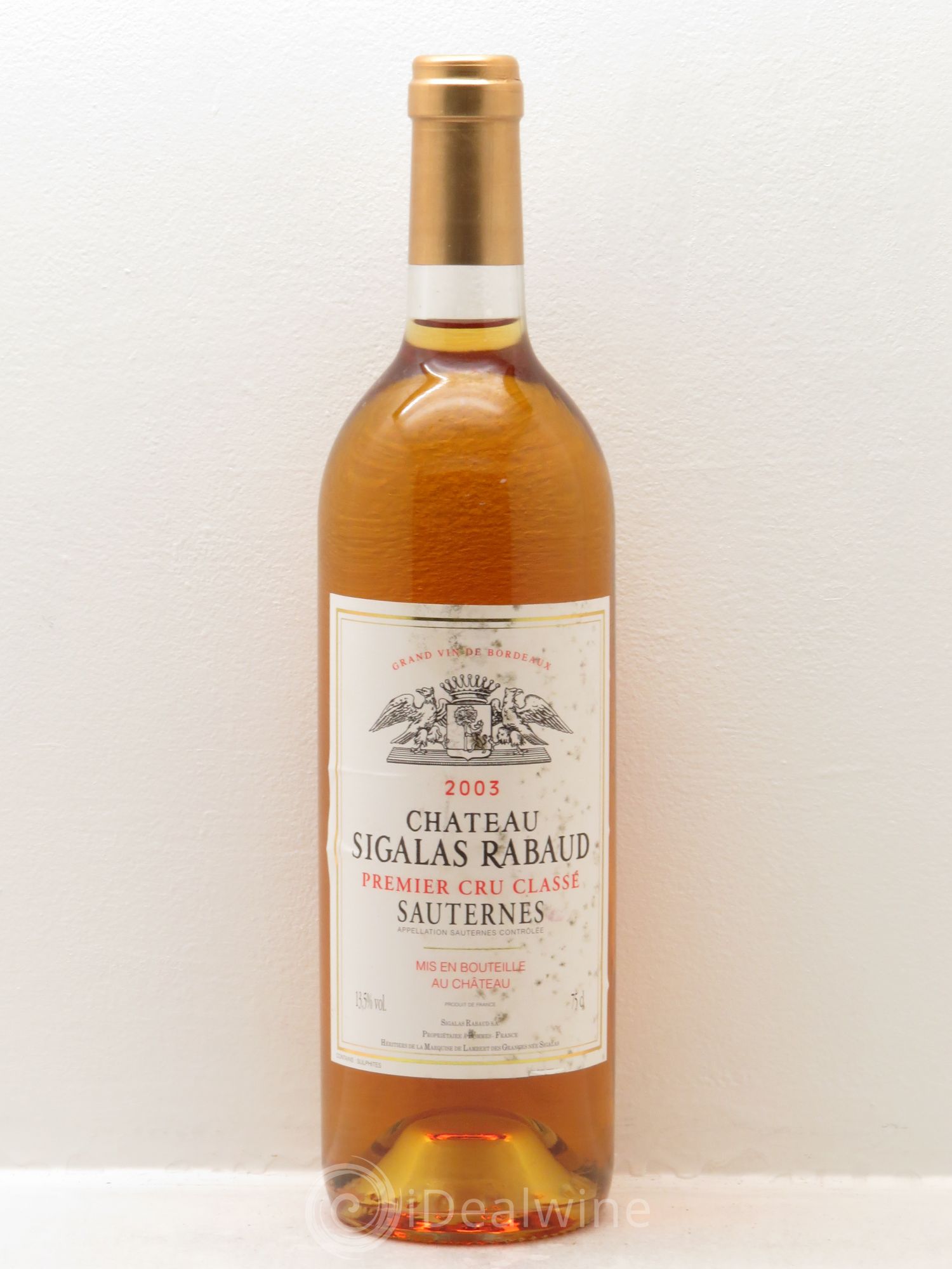 Château Sigalas Rabaud 1er Grand Cru Classé 2003 - Lotto di 6 bottiglie - 0