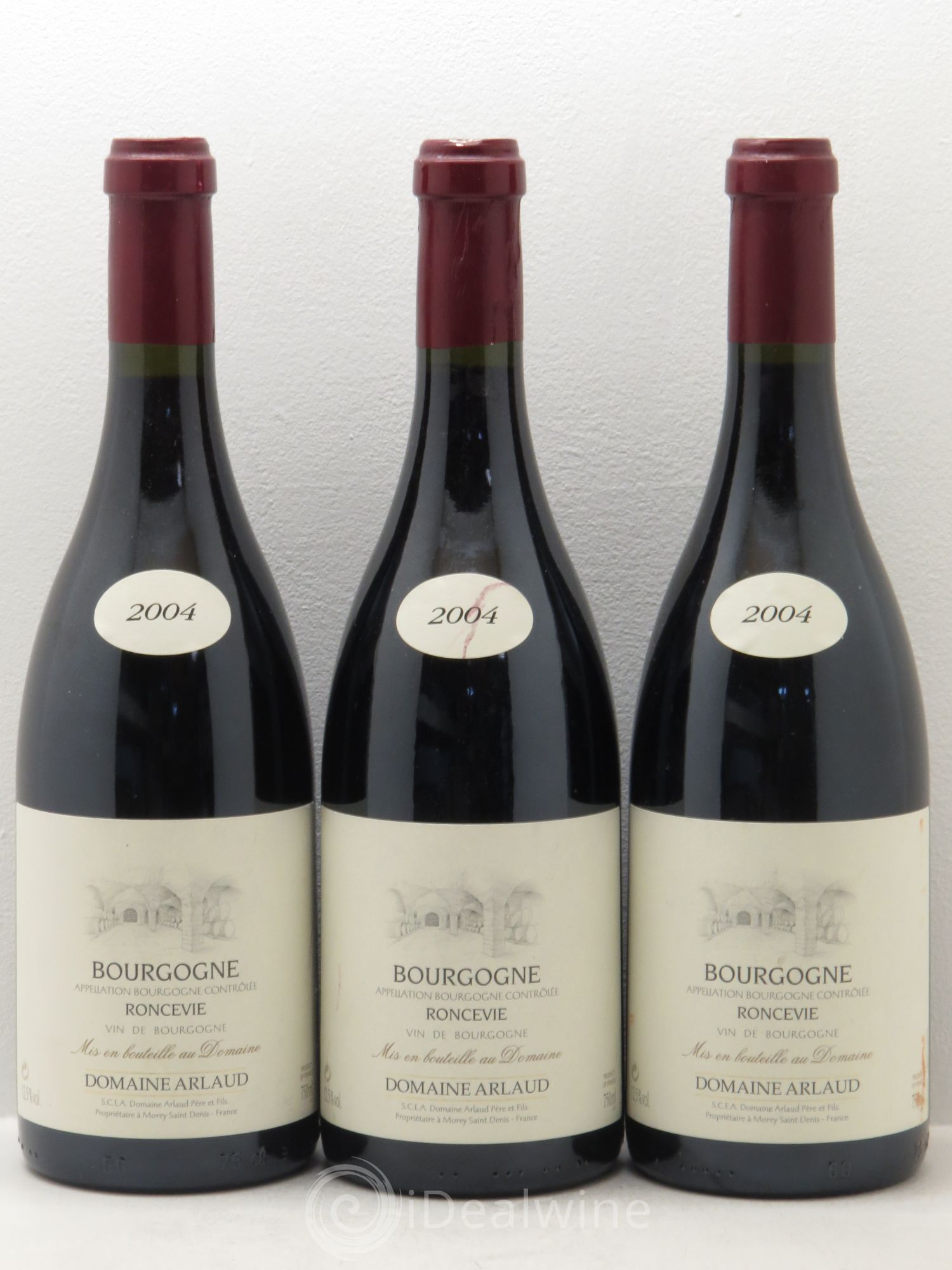 Bourgogne Roncevie Domaine Arlaud 2004 - Posten von 3 Flaschen - 0