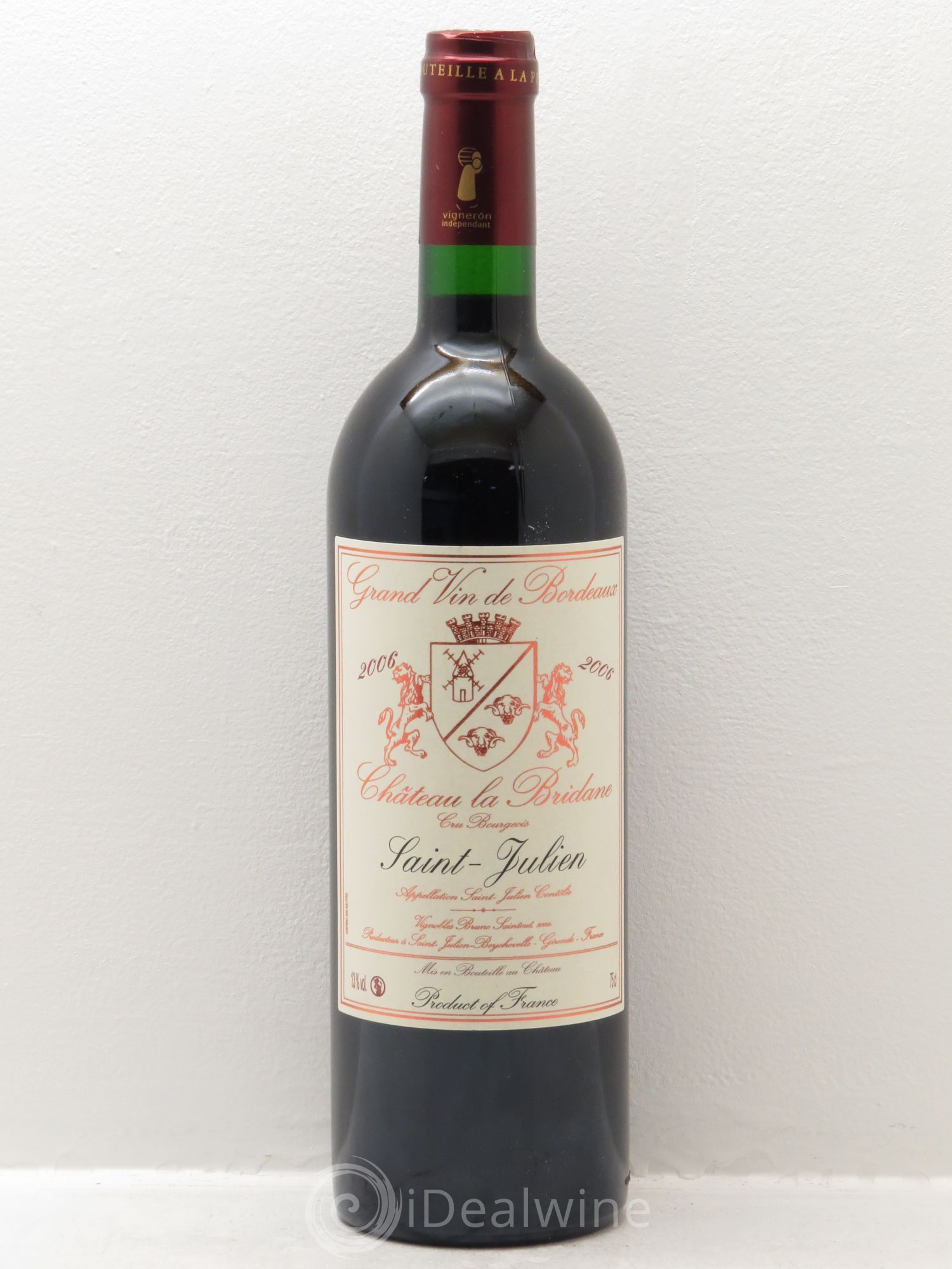 Château la Bridane Cru Bourgeois 2006 - Lot de 1 bouteille - 0