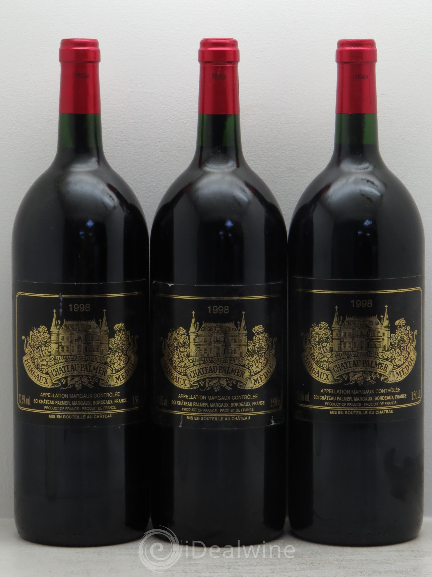 Château Palmer 3ème Grand Cru Classé 1998 - Lot de 3 magnums - 0