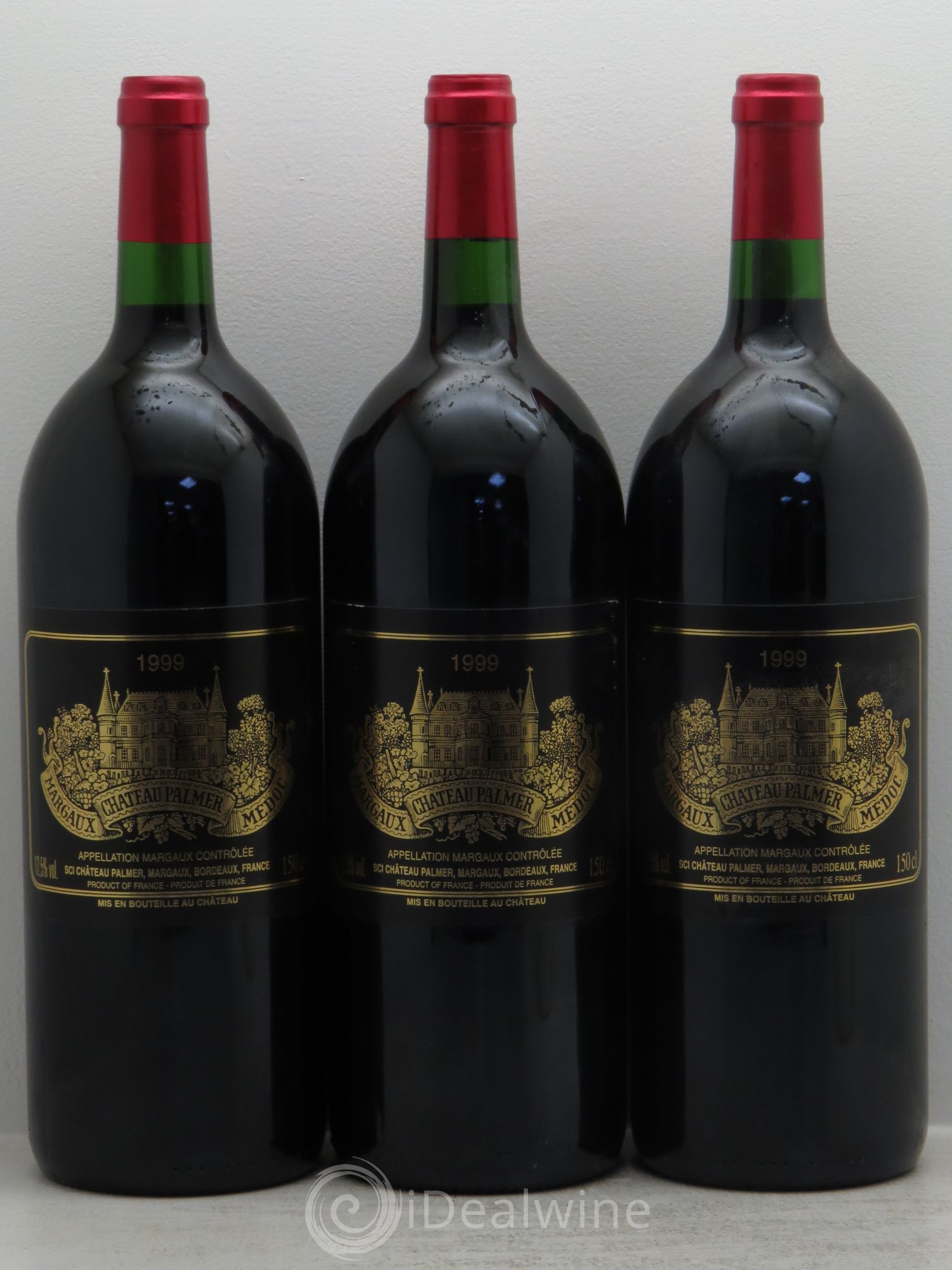 Château Palmer 3ème Grand Cru Classé 1999 - Lot de 3 magnums - 0