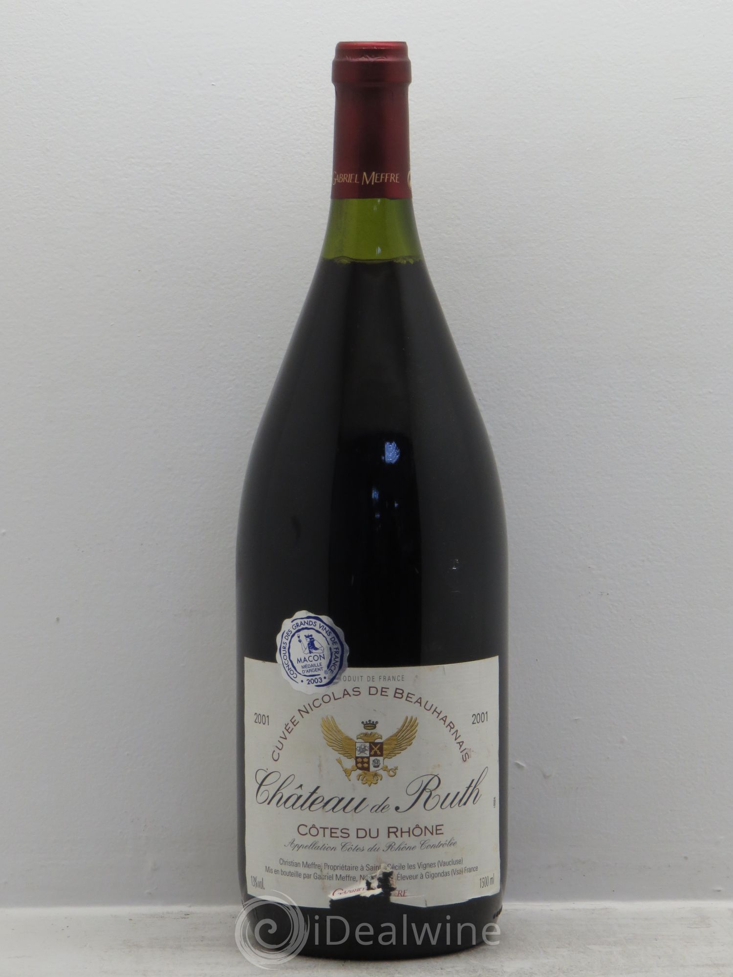 Côtes-du-Rhône Château de Ruth 2001 - Lot de 1 magnum - 0