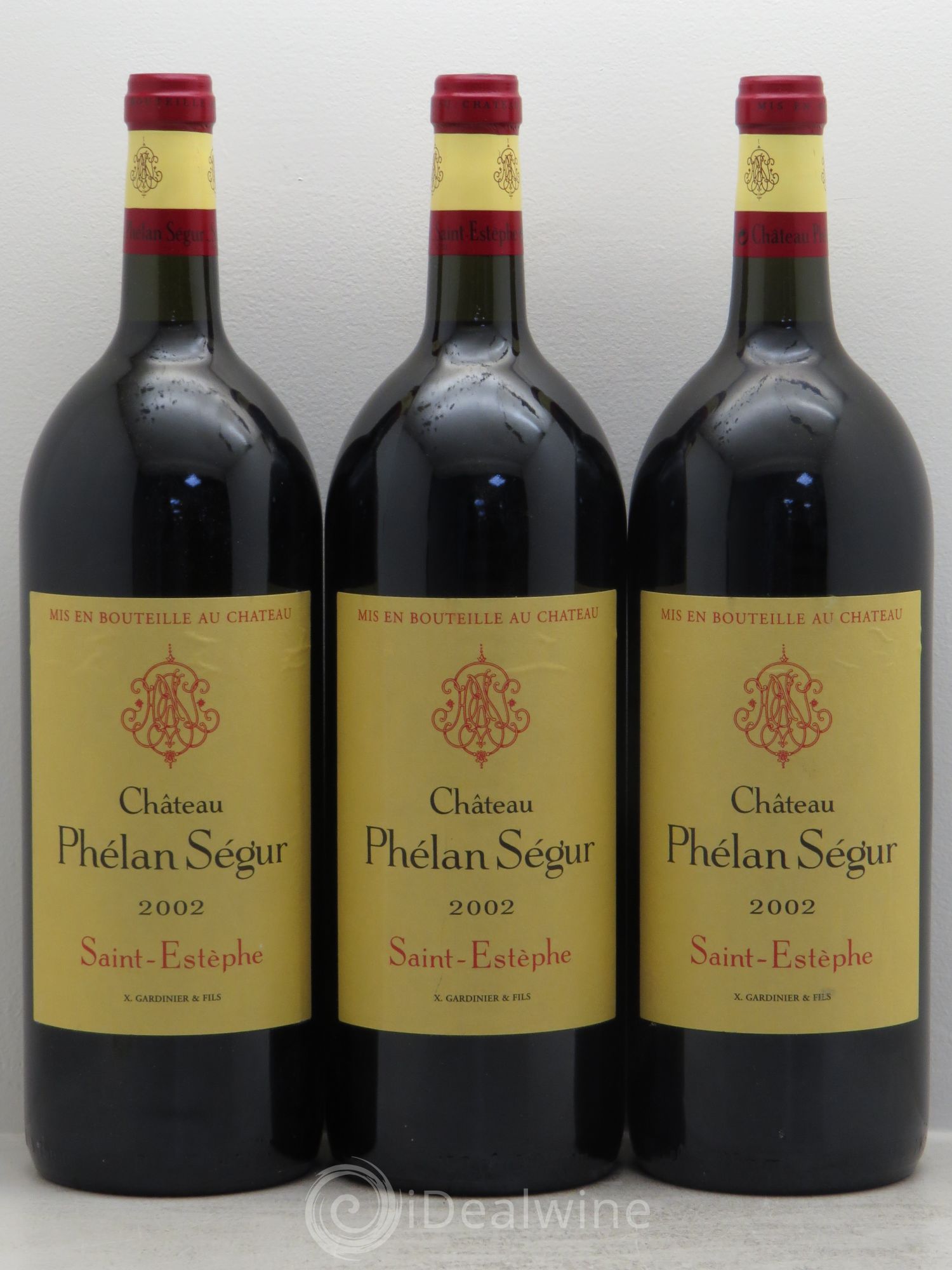 Château Phélan Ségur 2002 - Lot de 3 magnums - 0