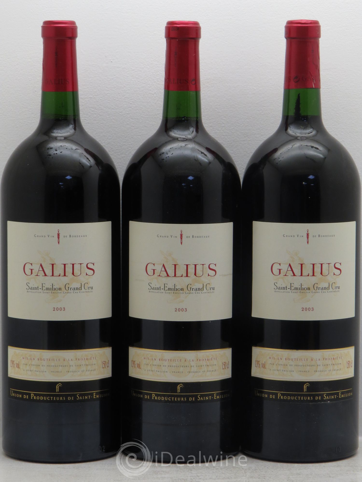 Château Galius 2003 - Lot de 3 magnums - 0