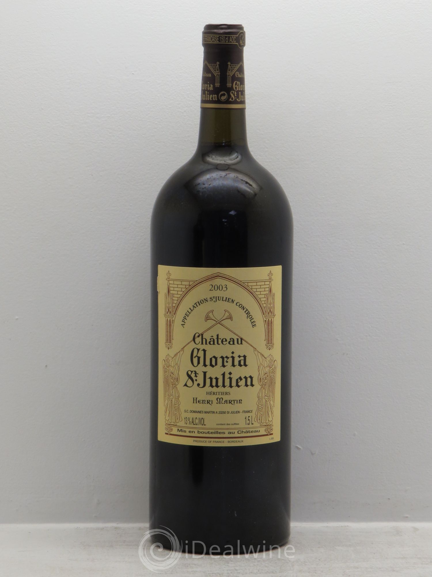 Château Gloria 2003 - Lot de 6 magnums - 0