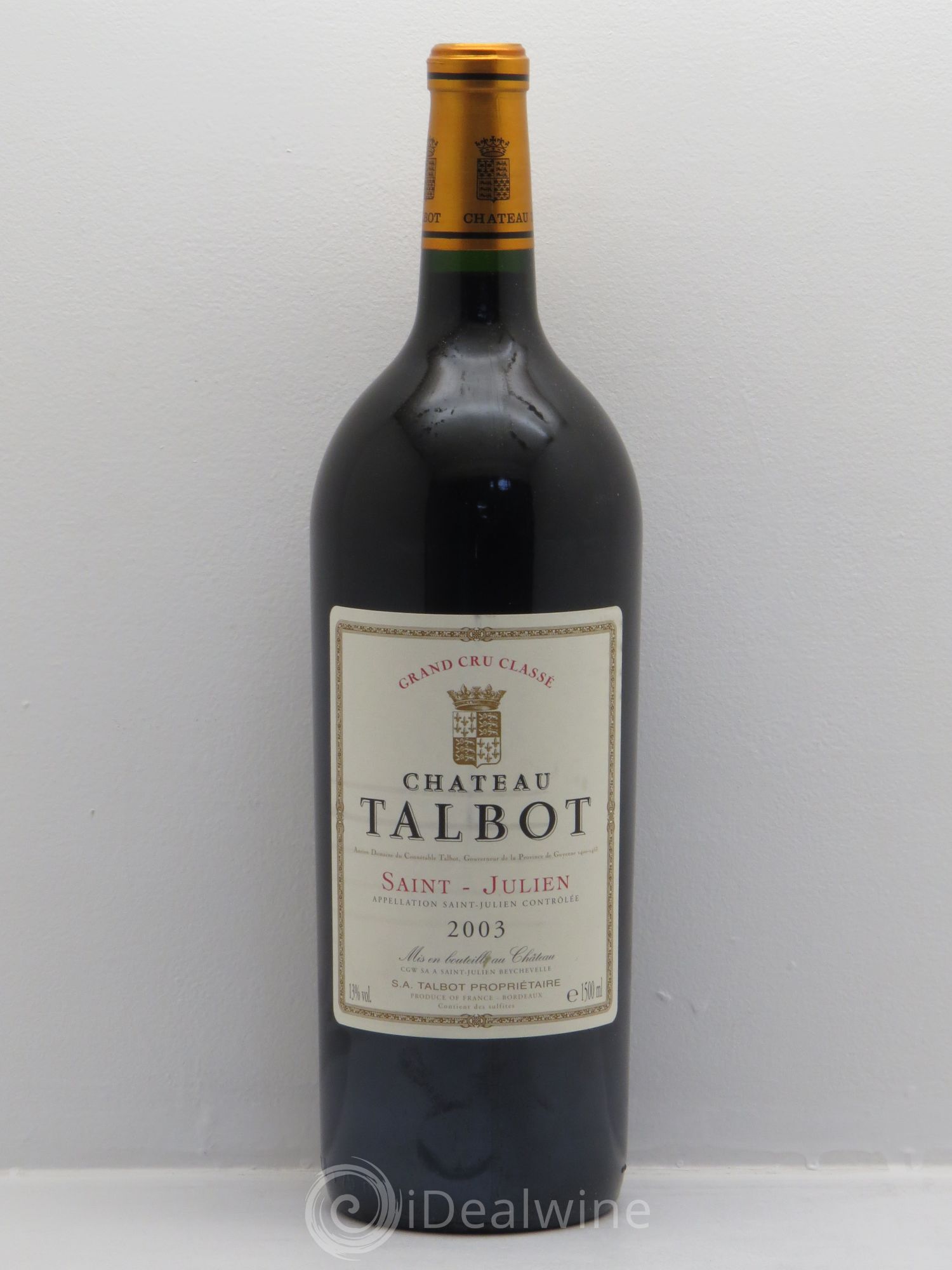 Château Talbot 4ème Grand Cru Classé 2003 - Lot de 6 magnums - 0
